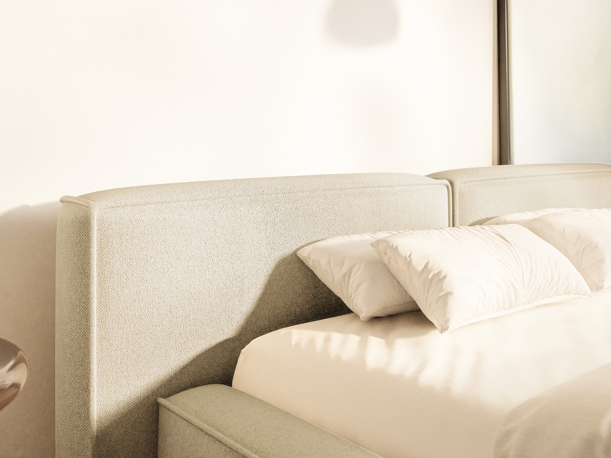 selsey-tilves-low-gepolstertes-bett-160x200-cm-mit-stauraum-hellbeige-chenille-m image 4