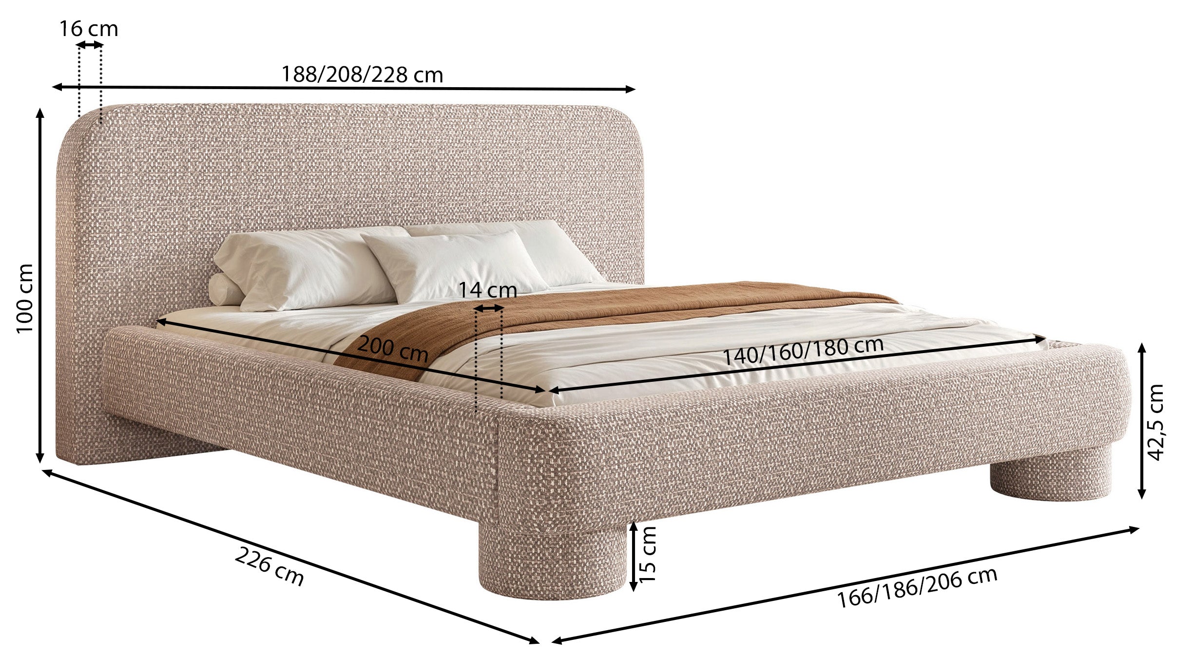 selsey-fredo-gepolstertes-bett-160x200-cm-mit-stauraum-dunkelgrau-chenille image 5