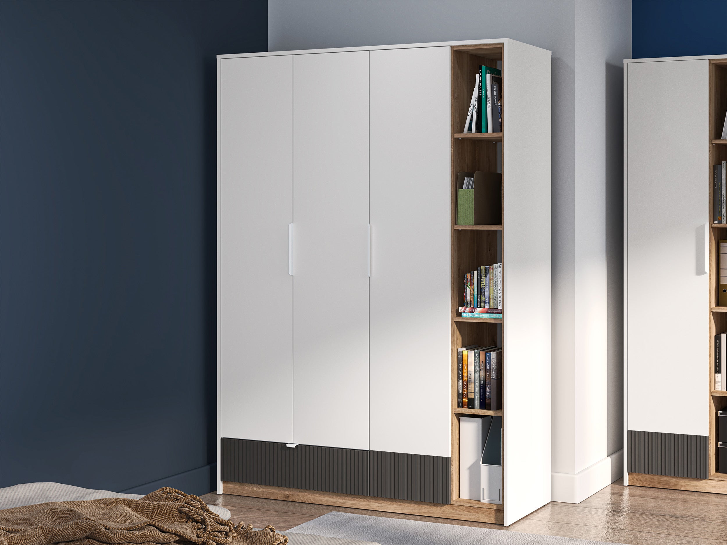 selsey-torino-jugendschrank-3-t-rig-138-cm-honey-castello-eiche-alpenwei-grafit image 5