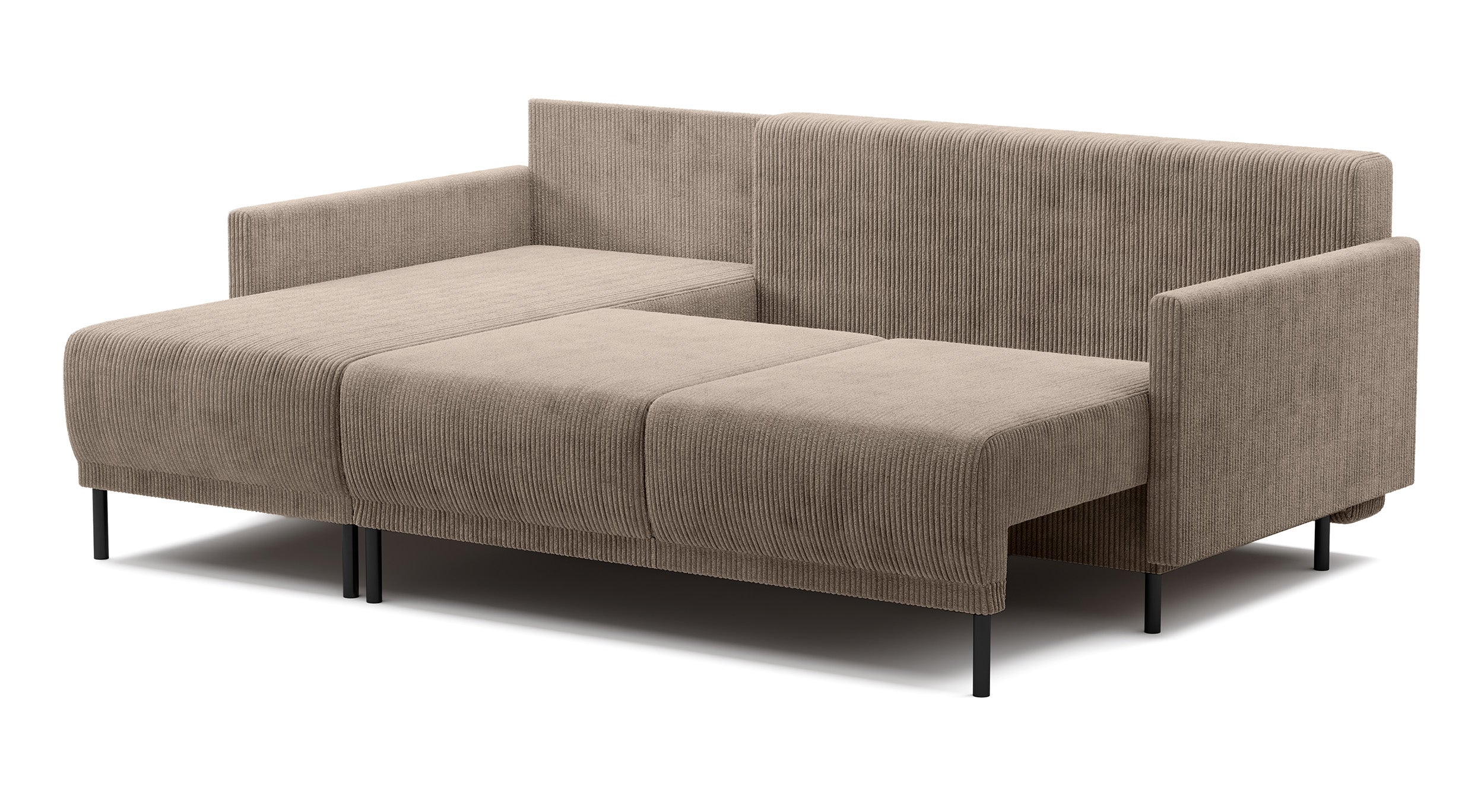 selsey-hamiel-eckcouch-l-form-ausziehbar-mit-stauraum-beige-cord image 7
