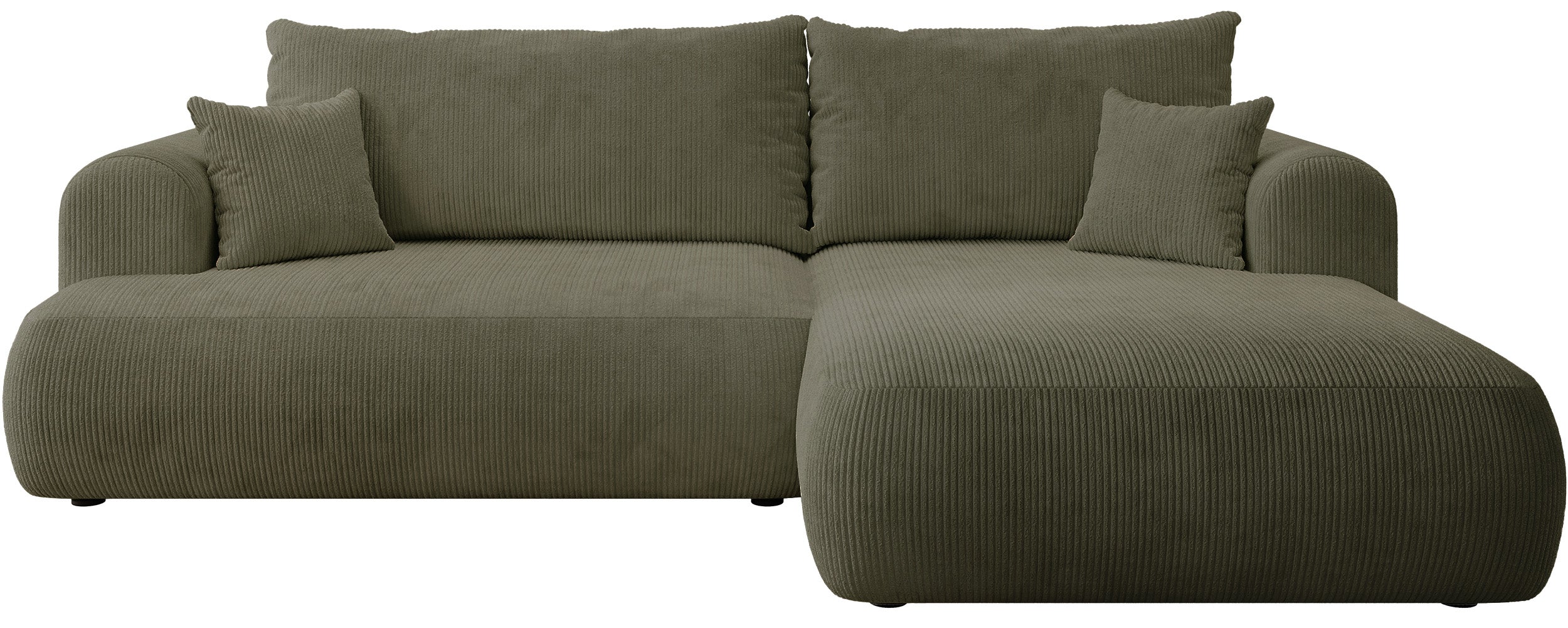 selsey-ovo-cord-ecksofa-mit-schlaffunktion-l-form-rechts-olivgr-ner-cord image 1