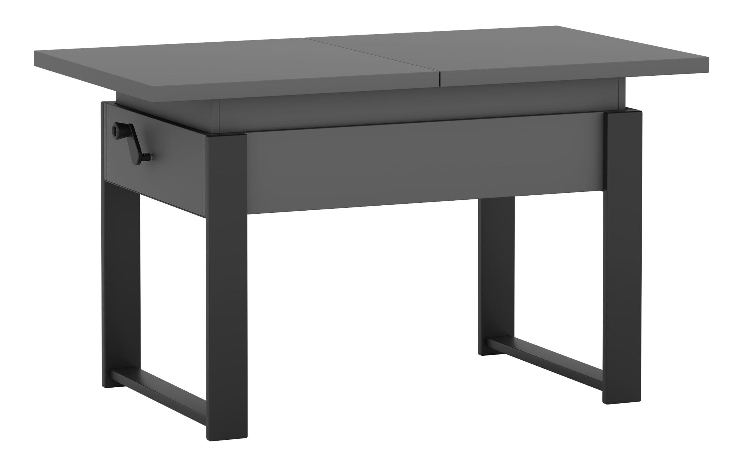selsey-couchtisch-hugo-ausziehbar-120-157-x67-cm-grau-diamantmuster-schwarze-bei image 3