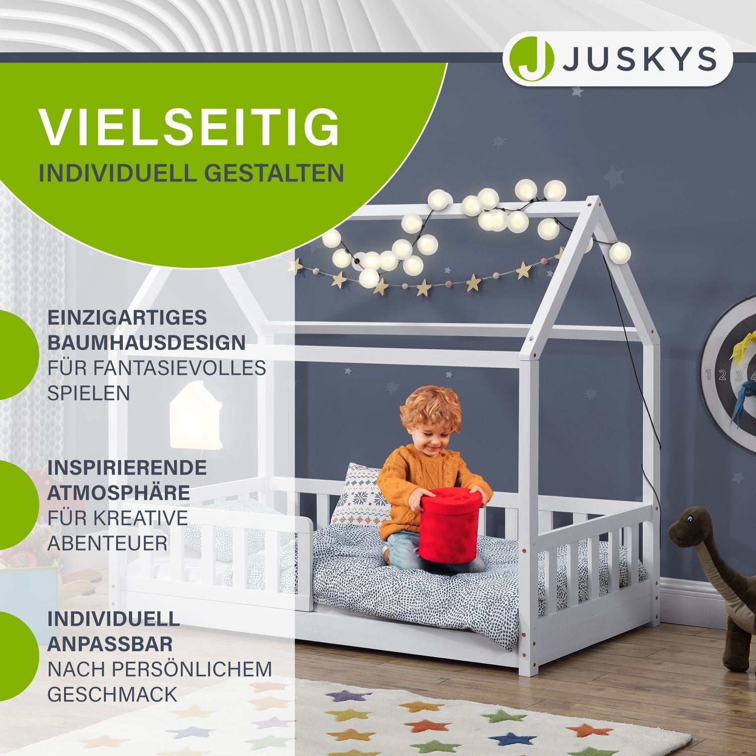 juskys-kinderbett-marli-hausbett-80-x-160-cm-natur-mit-rausfallschutz-lattenrost image 6