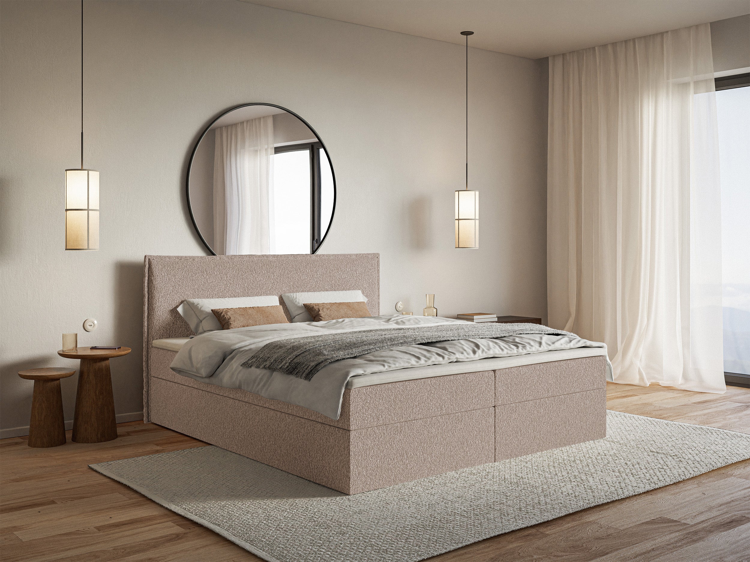 selsey-softie-kontinentalbett-140x200-cm-mit-stauraum-und-topper-in-dunkelbeige- image 2