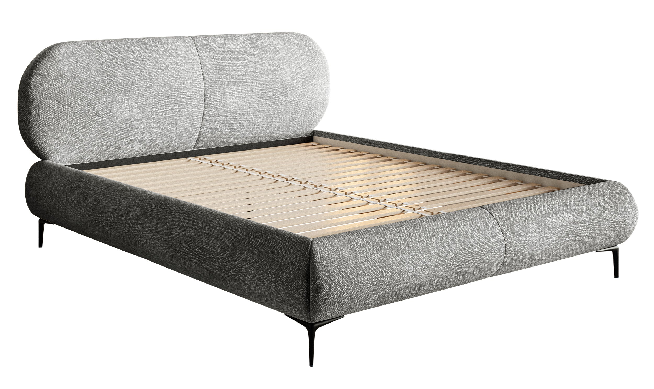 selsey-ovalle-gepolstertes-bett-140x200-cm-grauer-chenille-schwarze-beine image 7