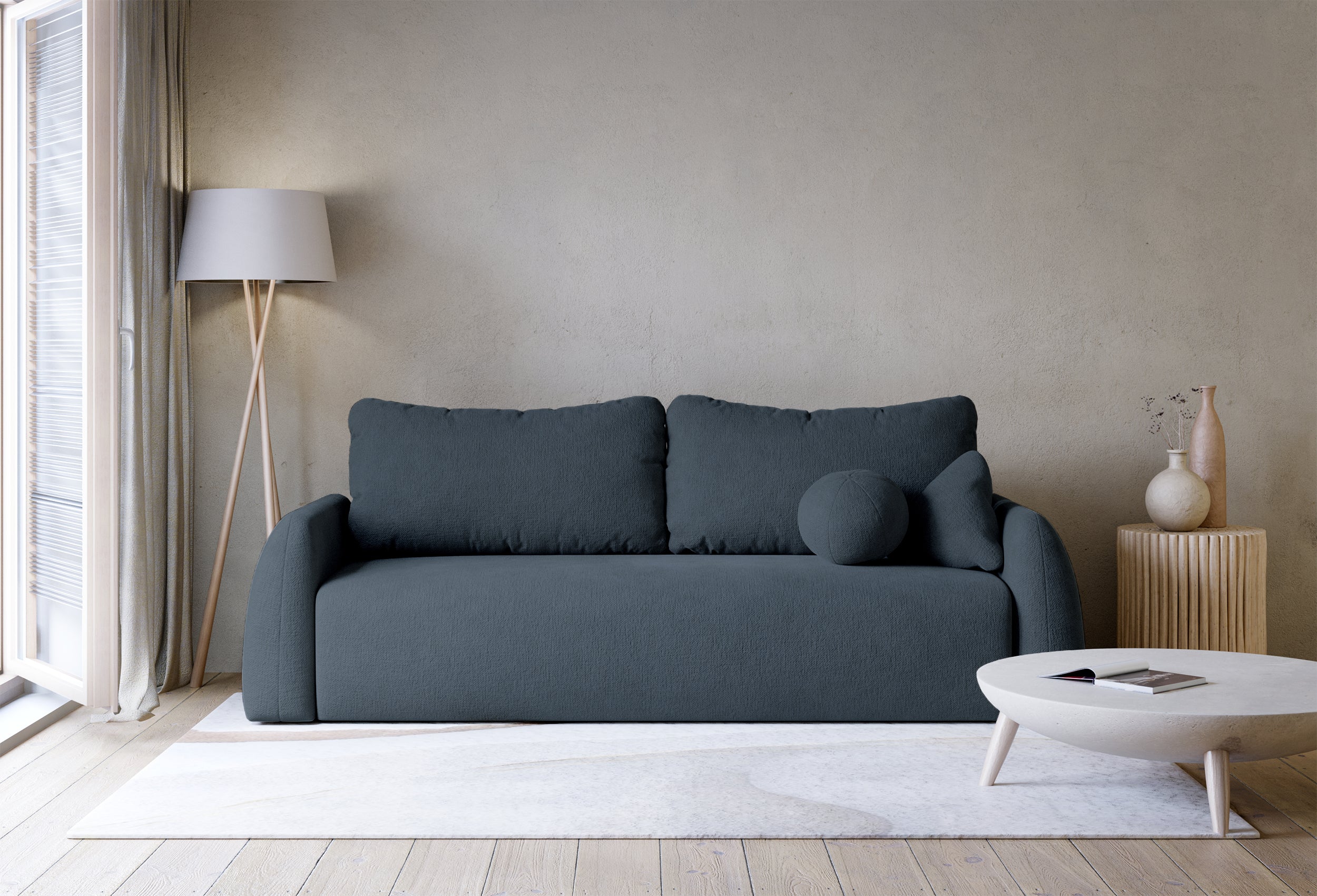 selsey-nubelle-schlafsofa-3-sitzer-marineblau-hydrophobes-chenille image 2