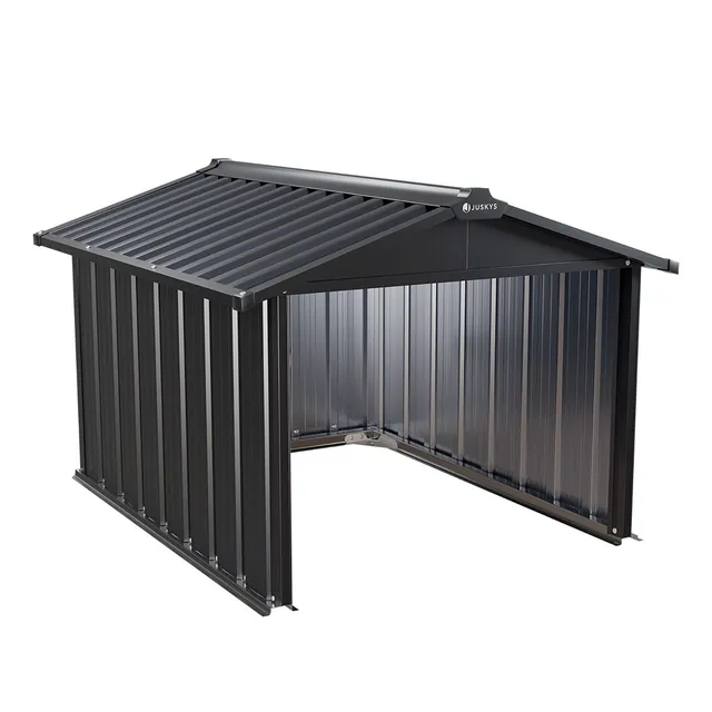 juskys-m-hroboter-garage-mgmt1-mit-satteldach-98-x-89-x-63-cm-unterstand-aus-met image 1