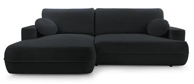 selsey-fuerro-ecksofa-l-links-mit-schlaffunktion-und-stauraum-schwarz-wasserabwe image 1