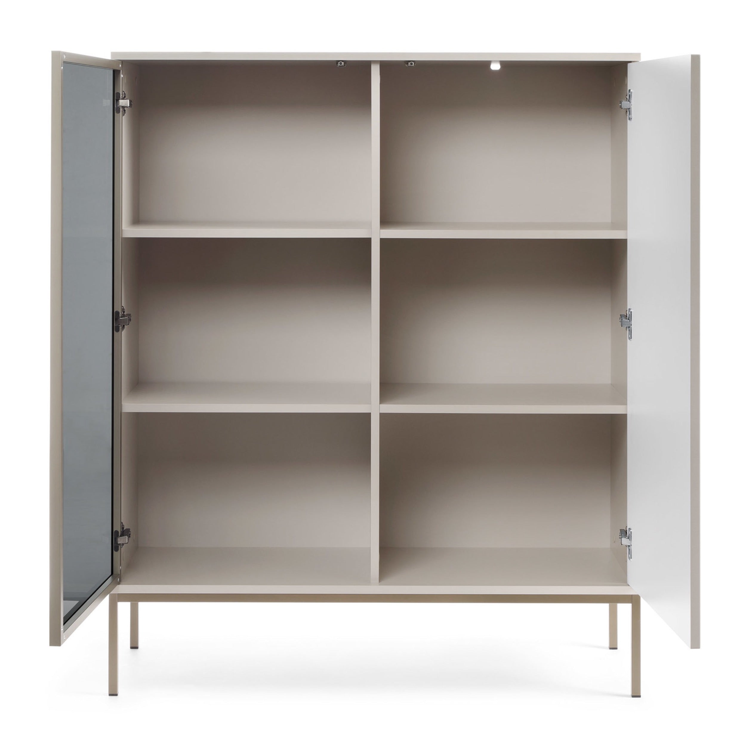 selsey-tosena-vitrine-zweifl-gelig-104-cm-mit-led-kaschmir-laminat-mdf image 4