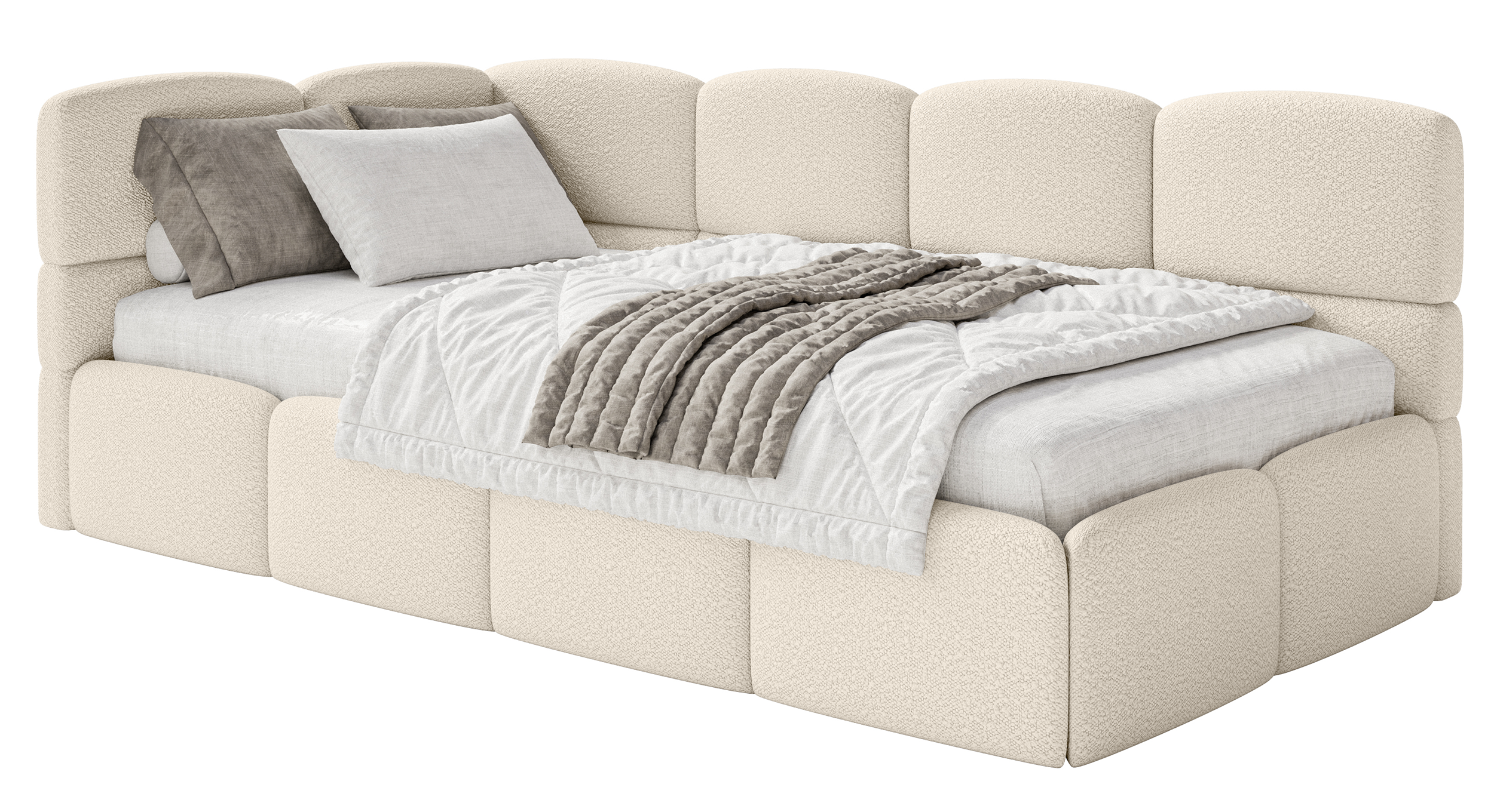 selsey-cloudy-jugendbett-90x200-cm-linksseitig-mit-stauraum-hellbeiges-boucl image 1