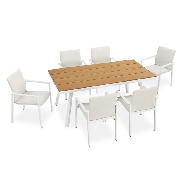 juskys-maui-premium-gartenm-bel-set-f-r-6-personen-beige-tisch-6-st-hle image 1