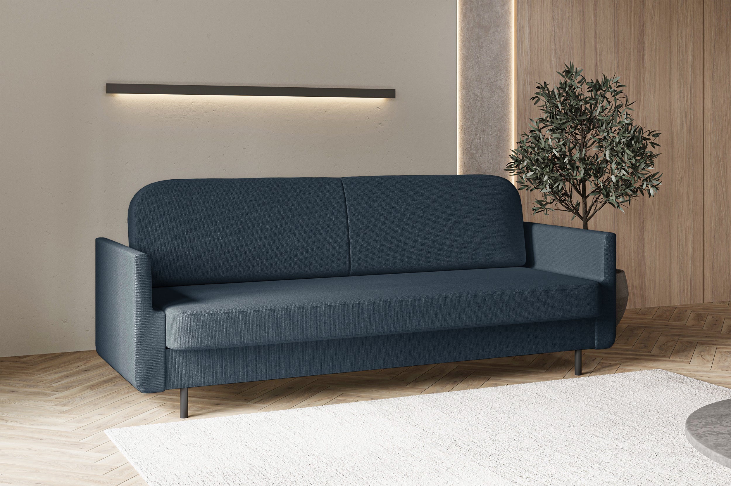 selsey-ovelio-dreisitziges-ausklappbares-sofa-mit-seitentasche-marineblauer-chen image 6