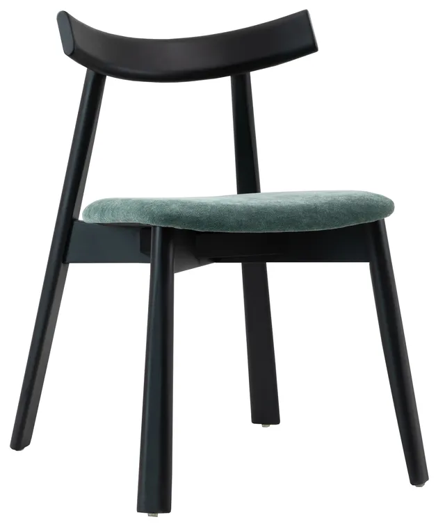 selsey-delify-holzstuhl-esszimmer-dunkelgr-n-chenille-schwarz image 1