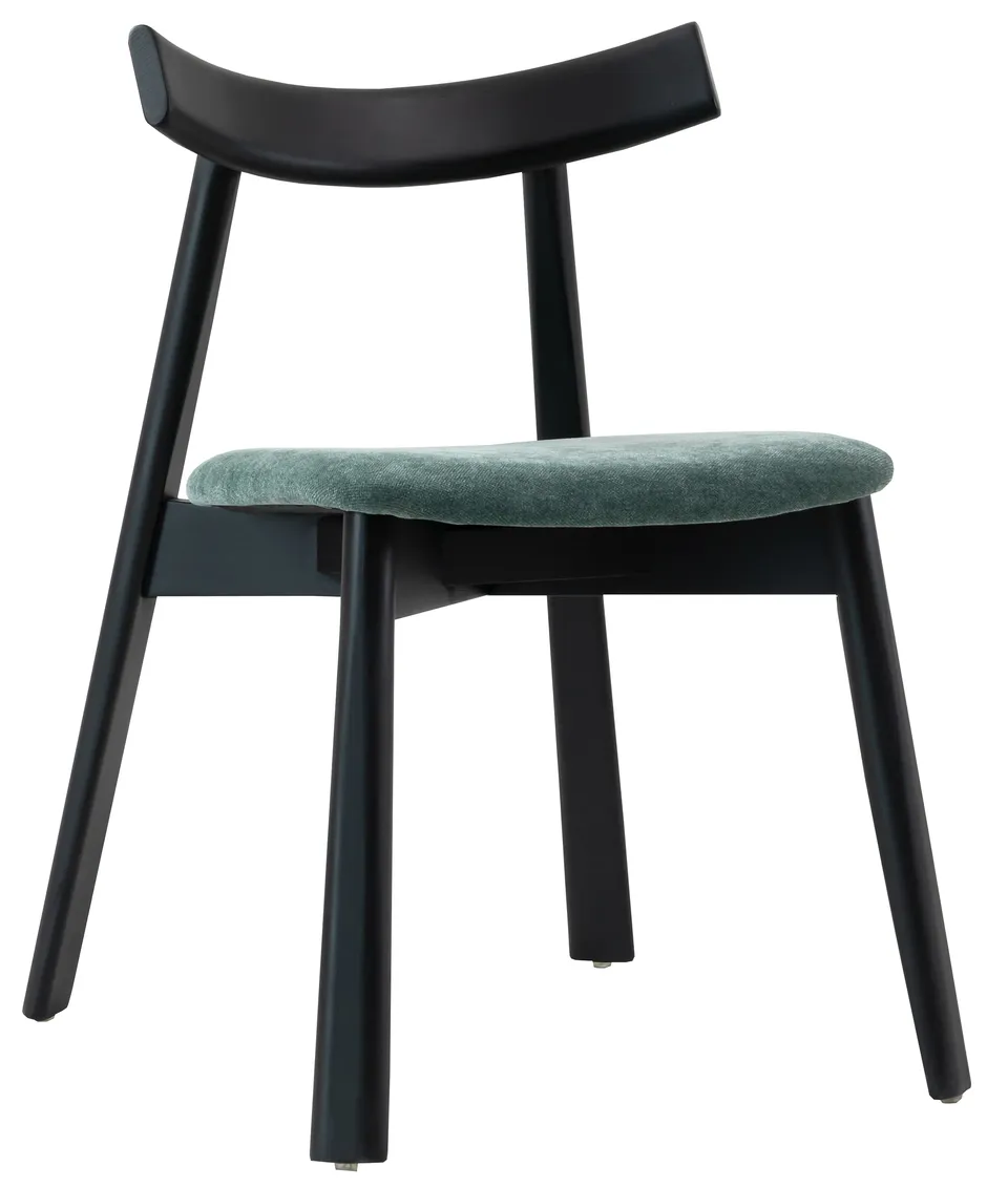 selsey-delify-holzstuhl-esszimmer-dunkelgr-n-chenille-schwarz image 1