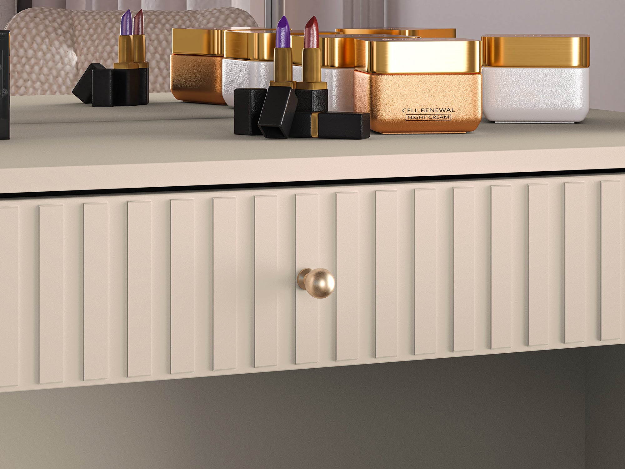 selsey-caletto-schminktisch-92-cm-mit-schublade-lamellen-beige image 5