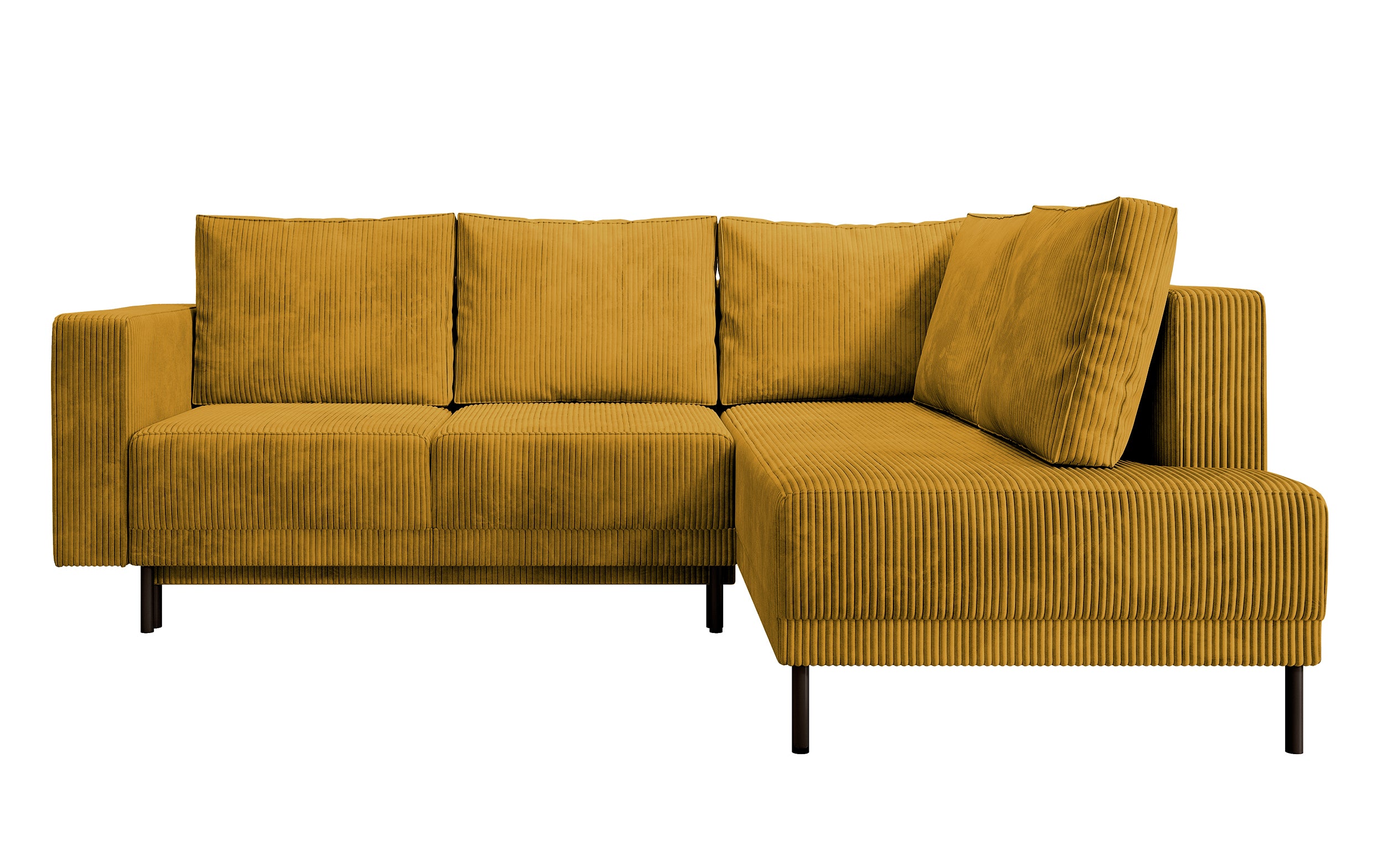 selsey-rodario-ecksofa-rechts-mit-schlaffunktion-und-bettkasten-senfgelber-cord image 1