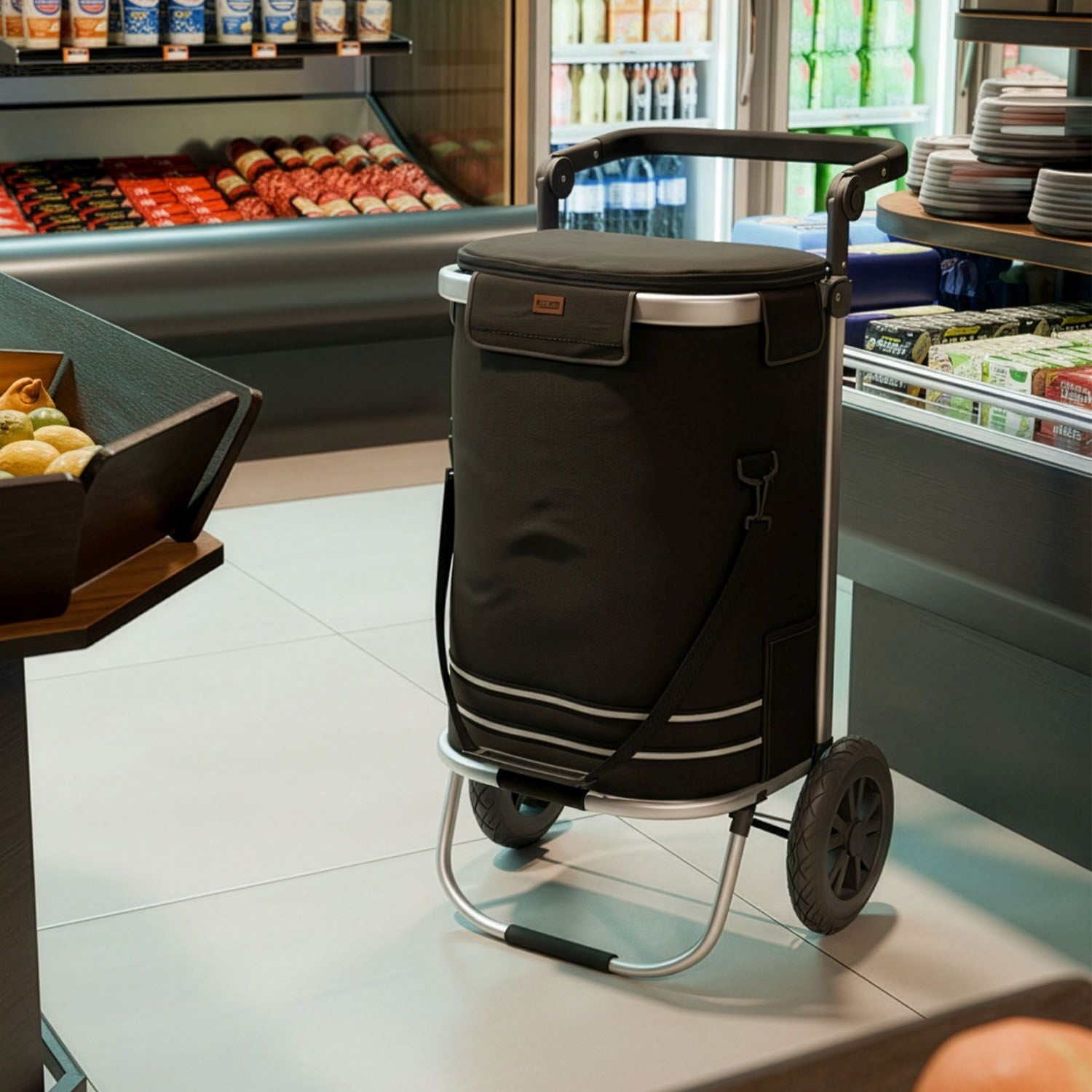 juskys-3in1-einkaufstrolley-56-l-schwarz-trolley-umh-ngetasche-sackkarre image 8