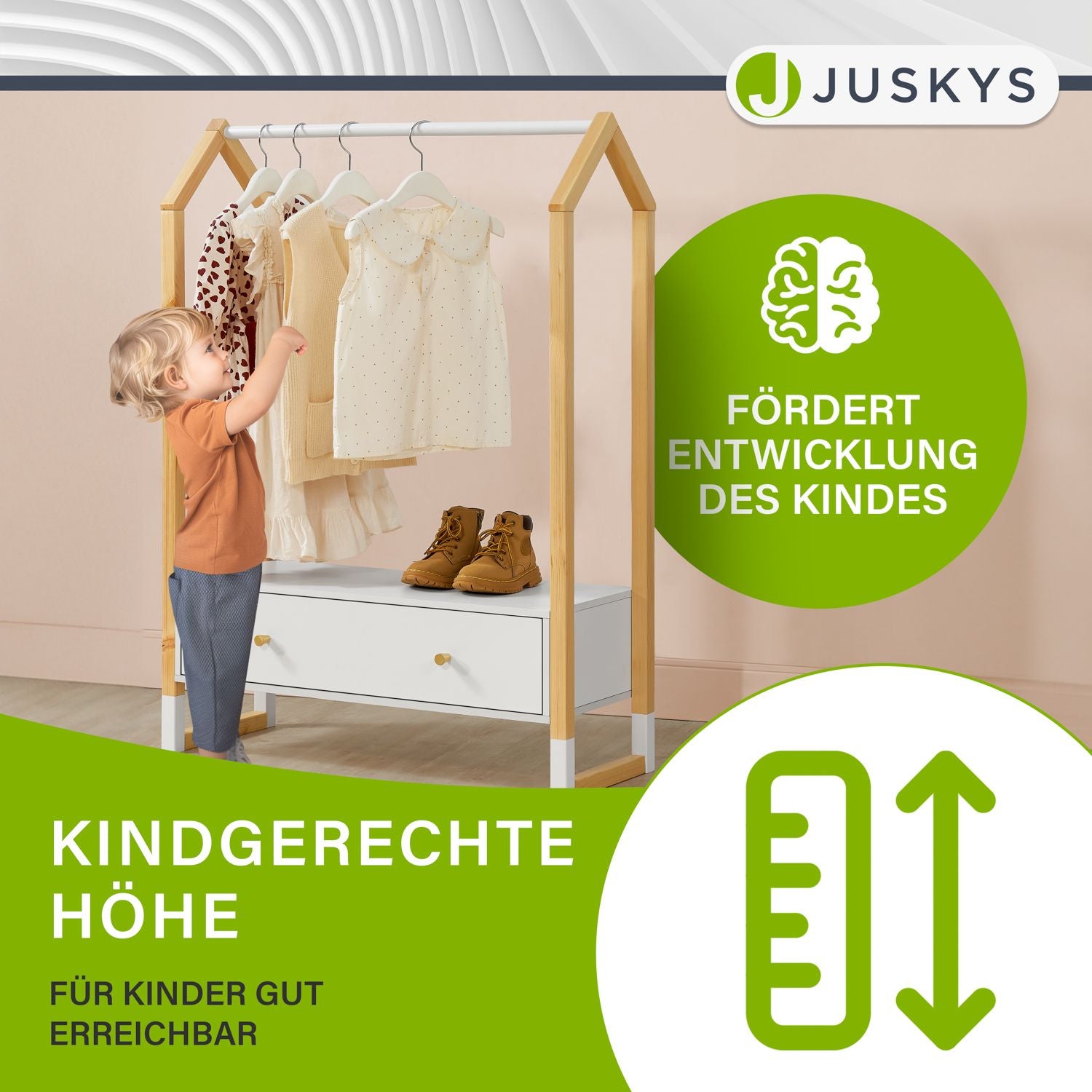 juskys-kinder-kleiderst-nder-filla-mit-schublade-wei image 5