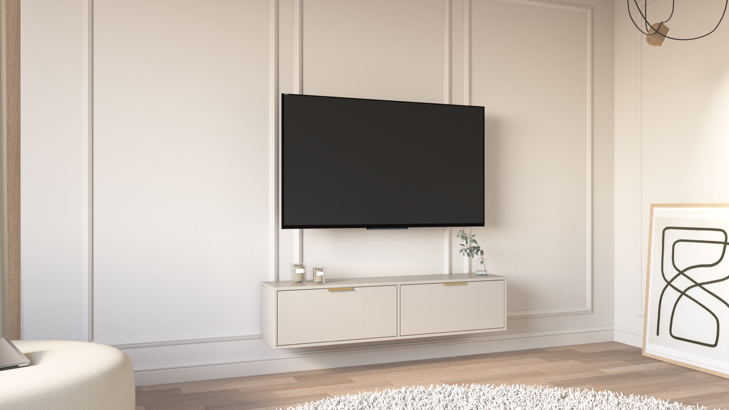 selsey-vena-h-ngender-tv-schrank-140-cm-mit-zwei-klappen-kaschmir image 4