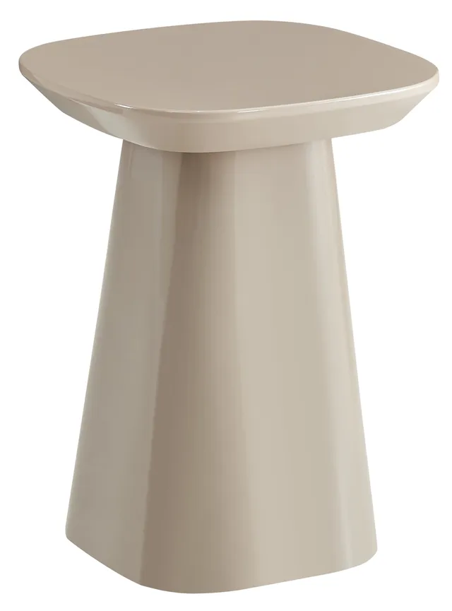 selsey-beistelltisch-corriar-35x35-cm-beige-hochglanz image 1