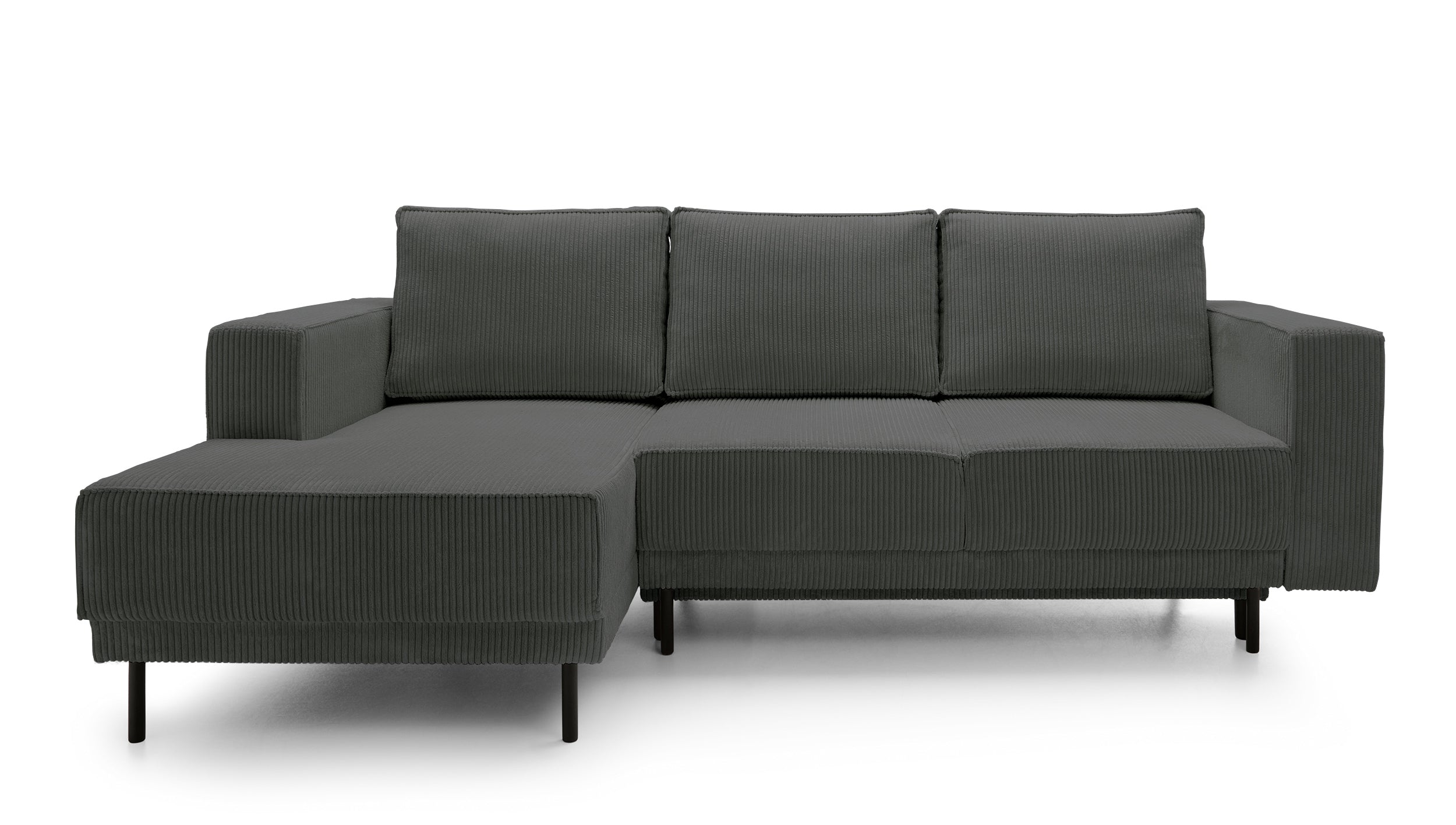 selsey-rodario-mini-ecksofa-l-links-grau-cord-mit-schlaffunktion-und-stauraum image 1