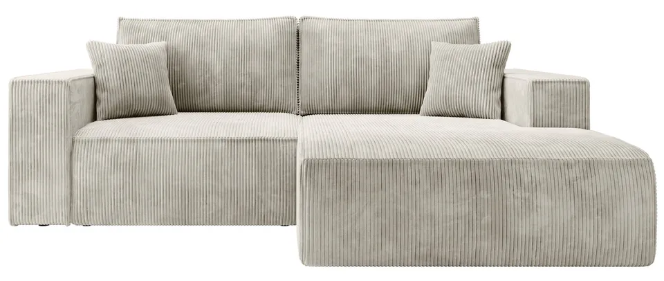 selsey-farese-mini-ecksofa-l-form-rechts-mit-schlaffunktion-und-stauraum-grau-be image 1