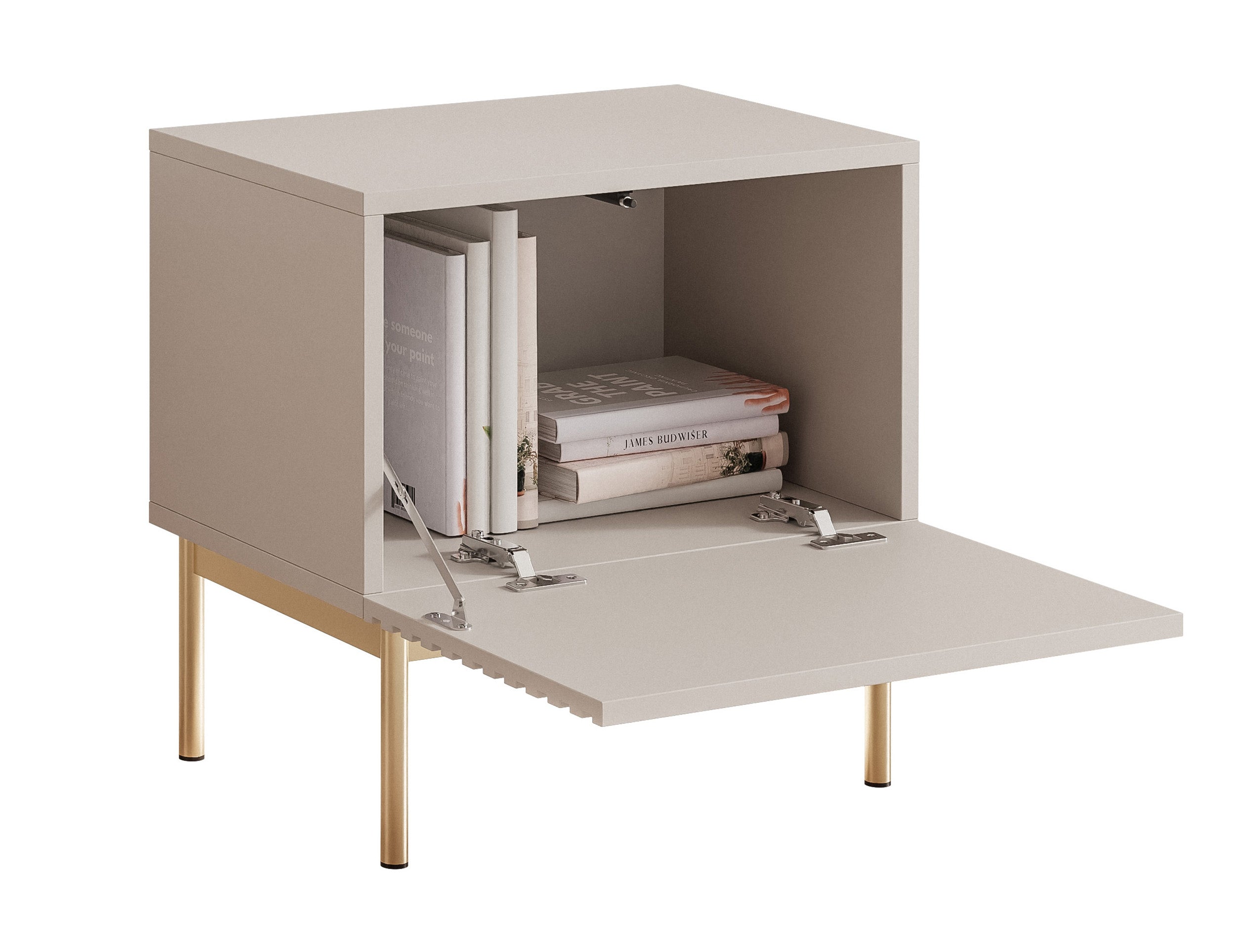 selsey-linearis-nachttisch-mit-klappfach-und-led-beleuchtung-46-cm-kaschmir-gold image 5
