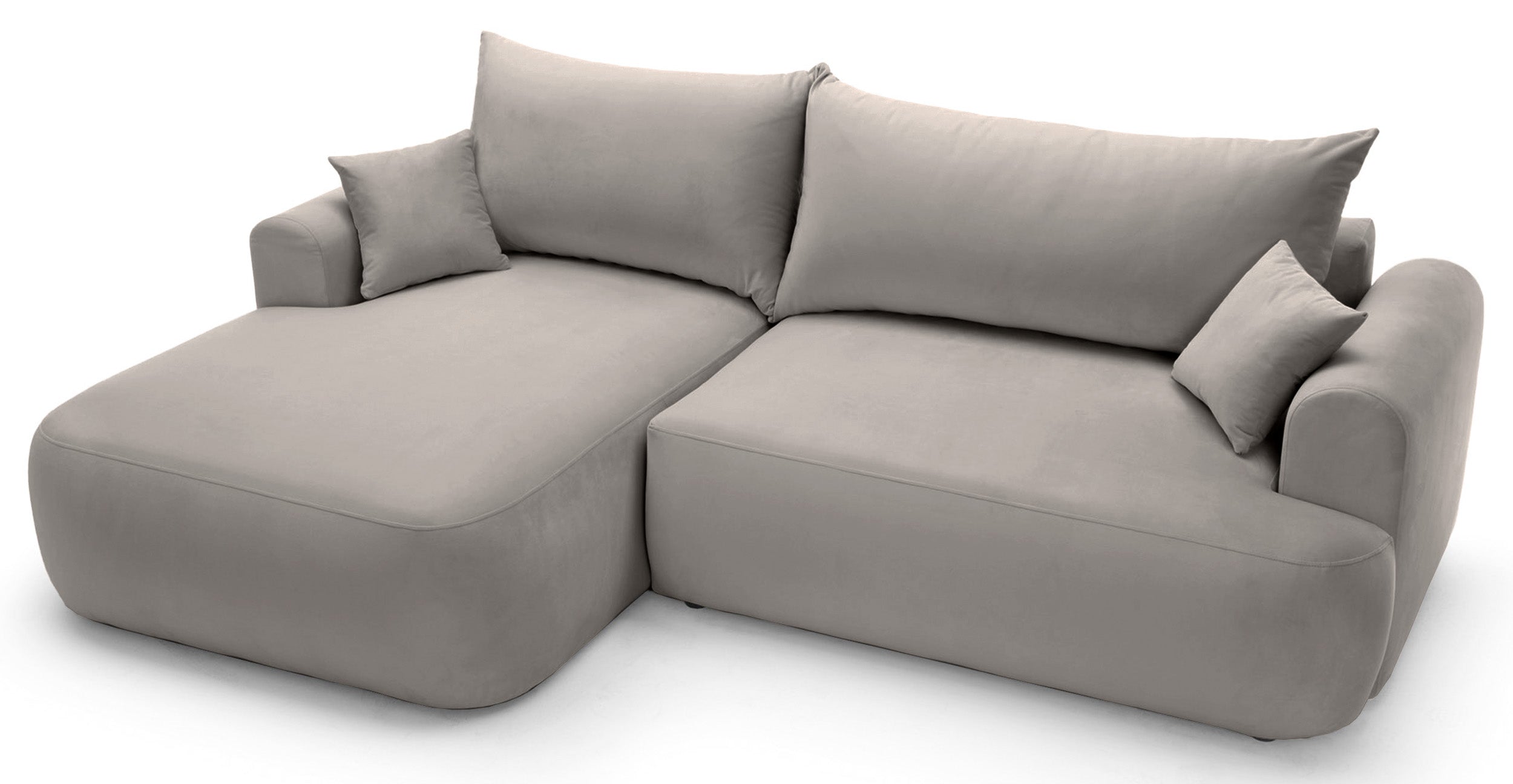 selsey-ovo-ecksofa-mit-schlaffunktion-l-links-mit-stauraum-hellgrauer-samtvelour image 4