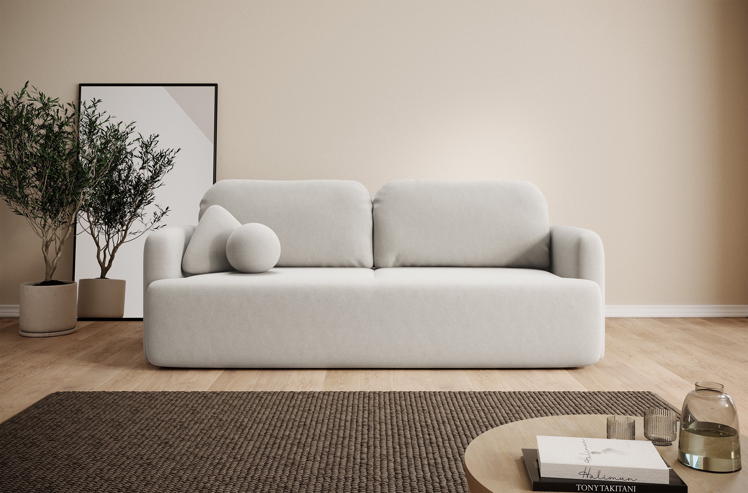selsey-lambina-3-sitzer-sofa-ausklappbar-mit-stauraum-creme-velours image 2