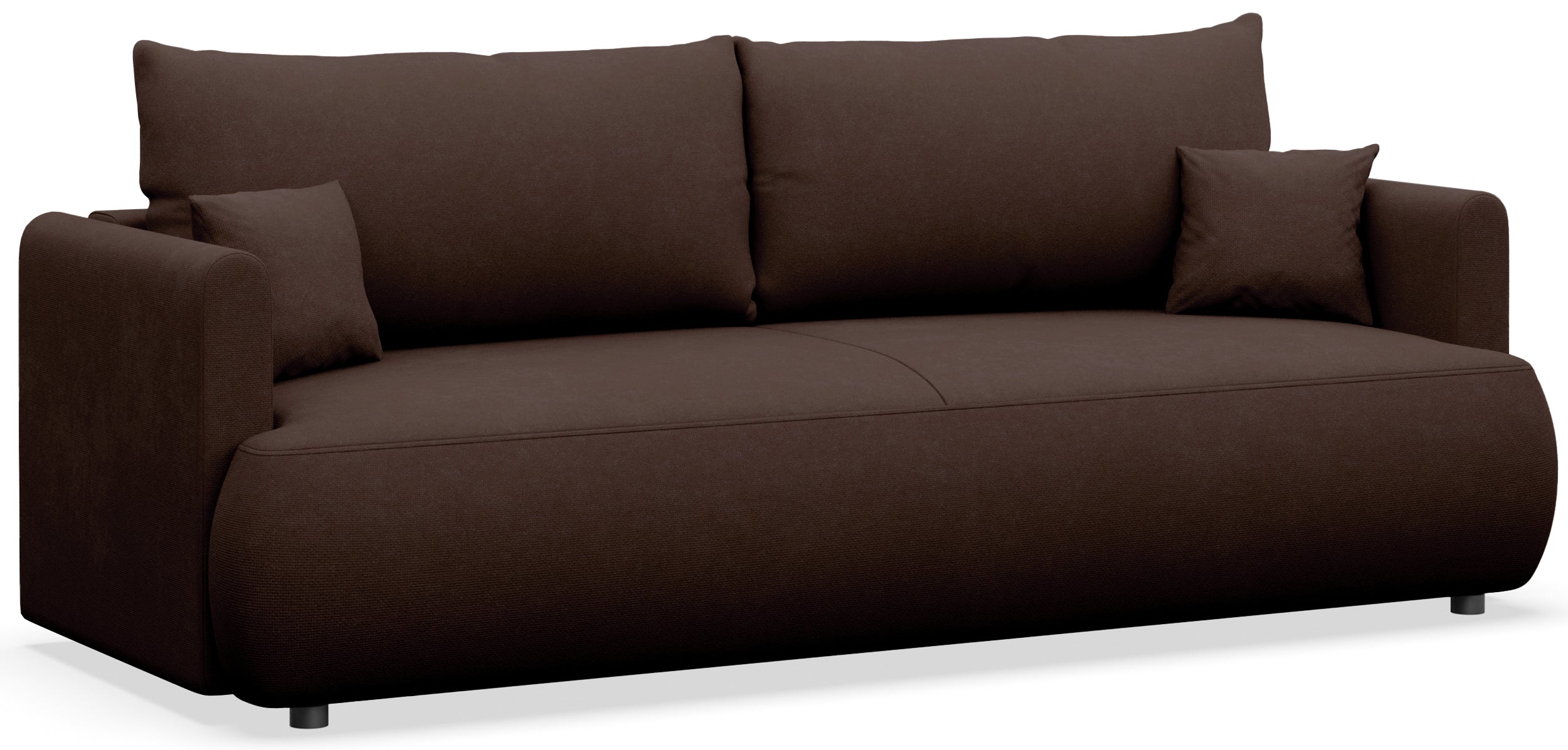 selsey-ovo-mini-dreisitziges-schlafsofa-brauner-chenille-mit-stauraum image 5