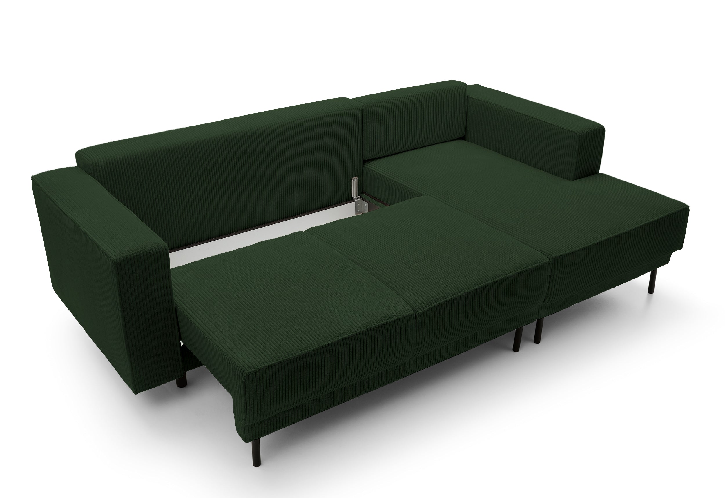 selsey-rodario-mini-ecksofa-mit-schlaffunktion-dunkelgr-ner-cord-rechts-l-form-m image 6