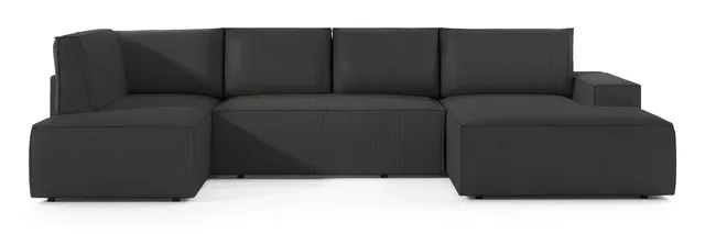 selsey-farese-new-ecksofa-u-f-rmig-mit-schlaffunktion-rechts-dunkelgrauer-cord image 1
