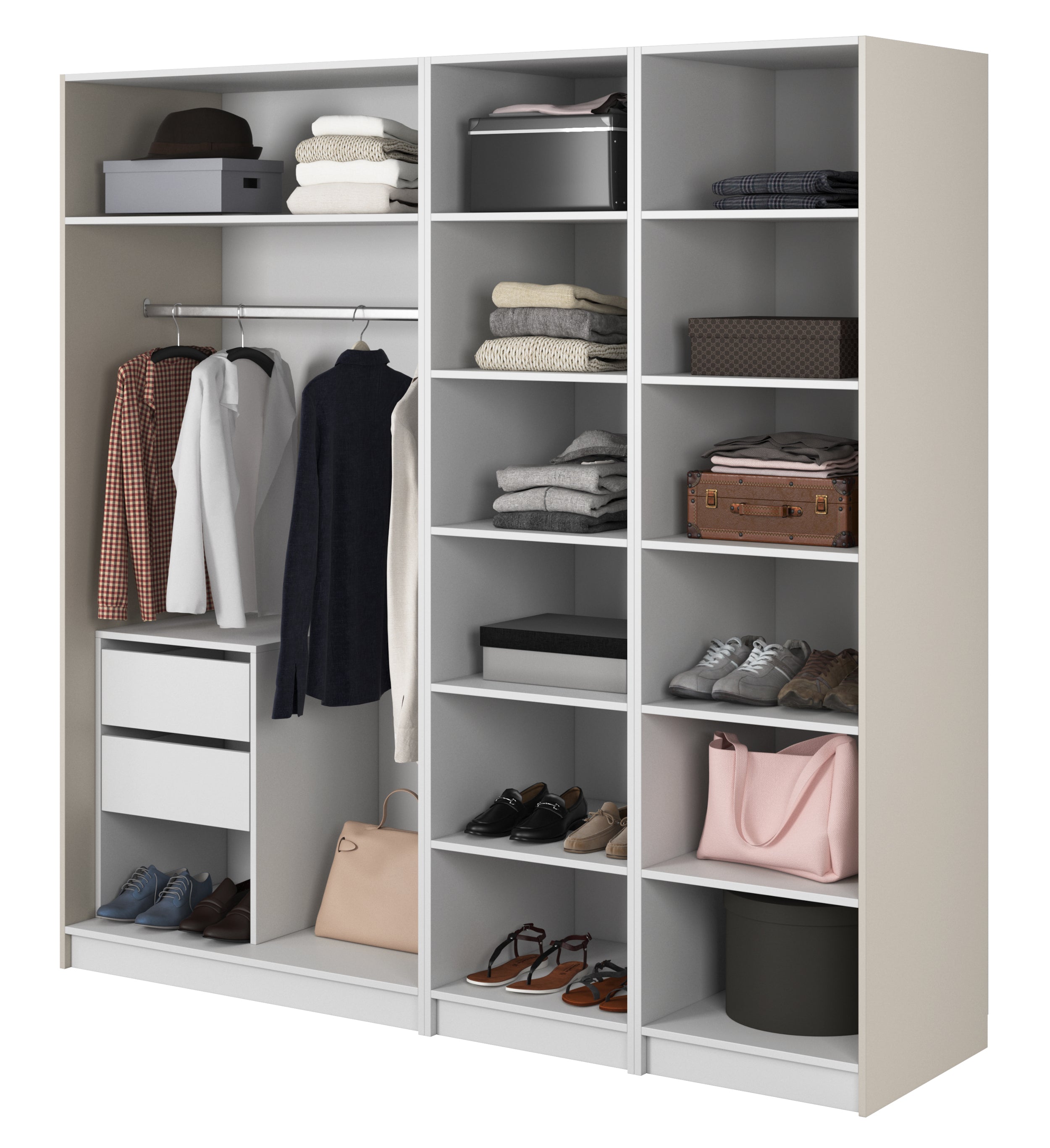 selsey-moonir-vierfl-geliger-kleiderschrank-200-cm-grau-beige-mit-kleiderstange- image 3