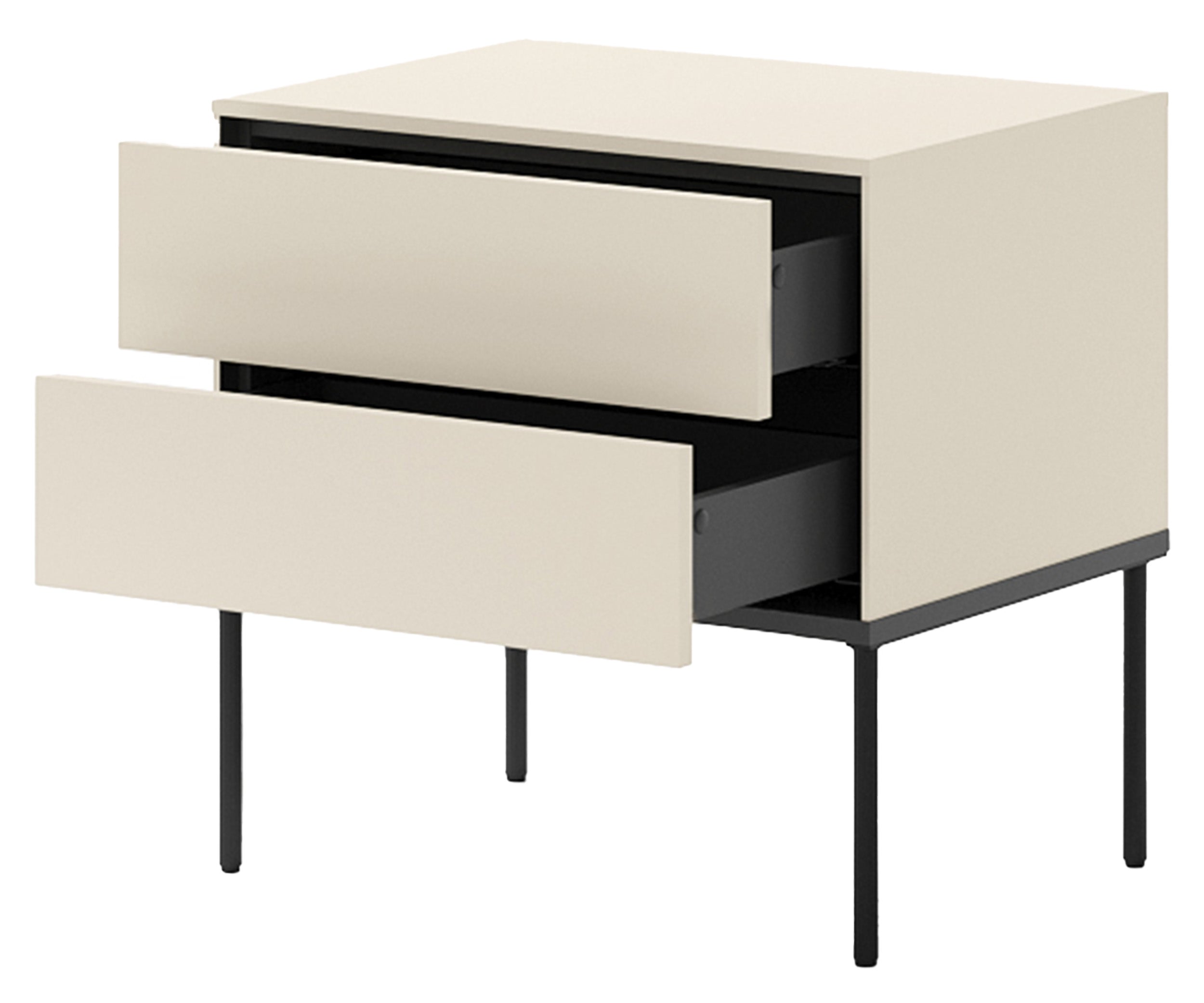 selsey-bellezo-nachttisch-mit-zwei-schubladen-56-cm-cremefarben image 1