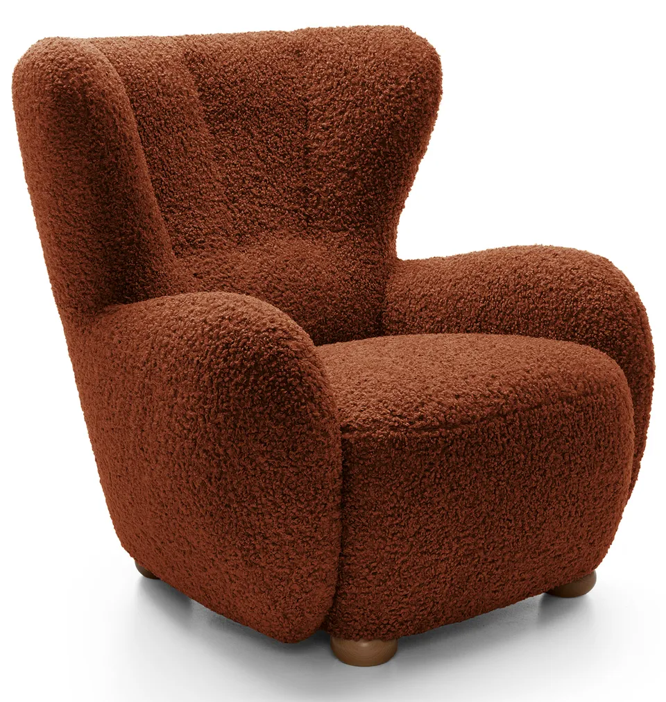 selsey-milele-schalensitz-sessel-kupfer-boucl-mit-eichenbeinen image 1