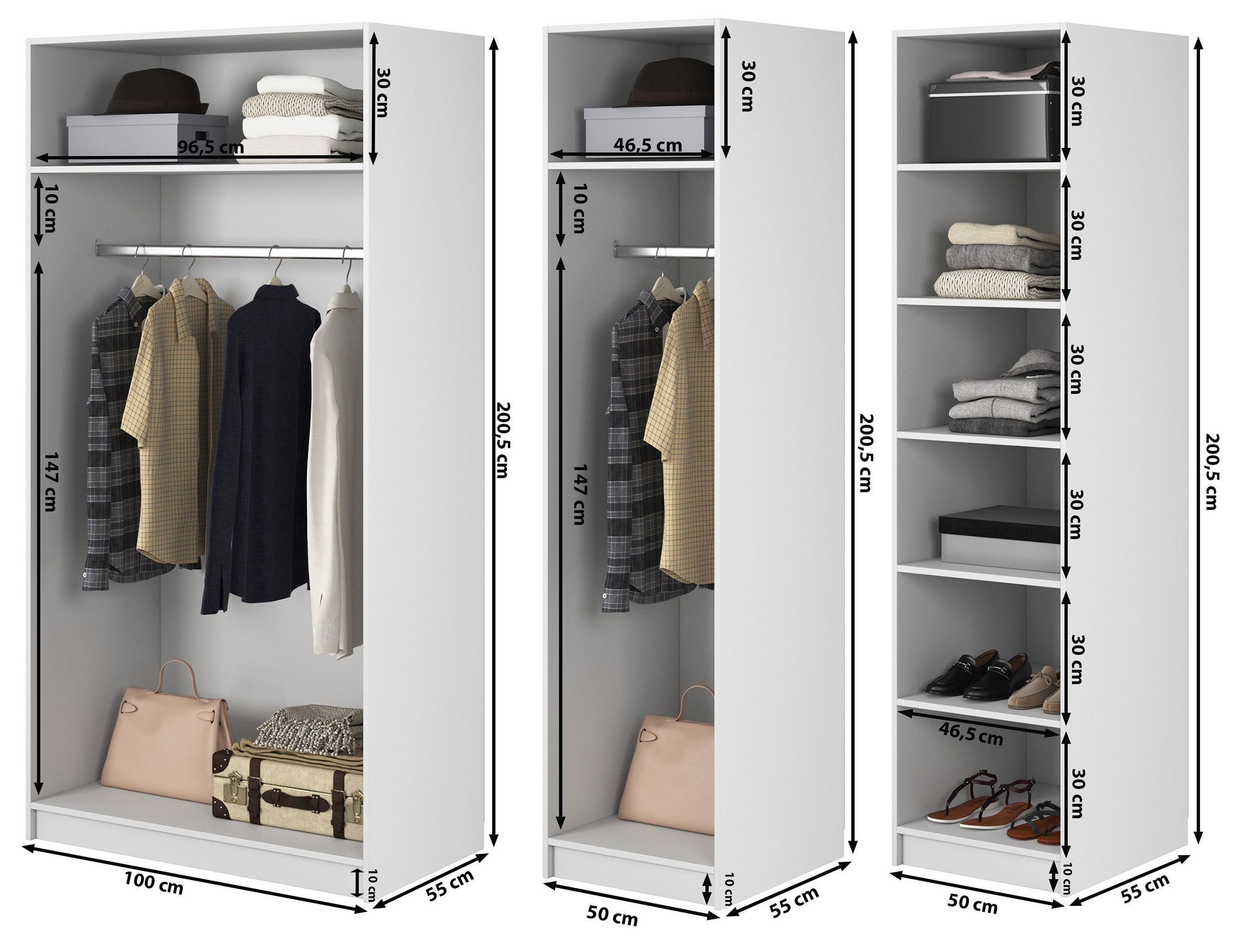 selsey-moonir-kleiderschrank-4-t-rig-200-cm-grau-beige-mit-stangen-und-regalen image 7