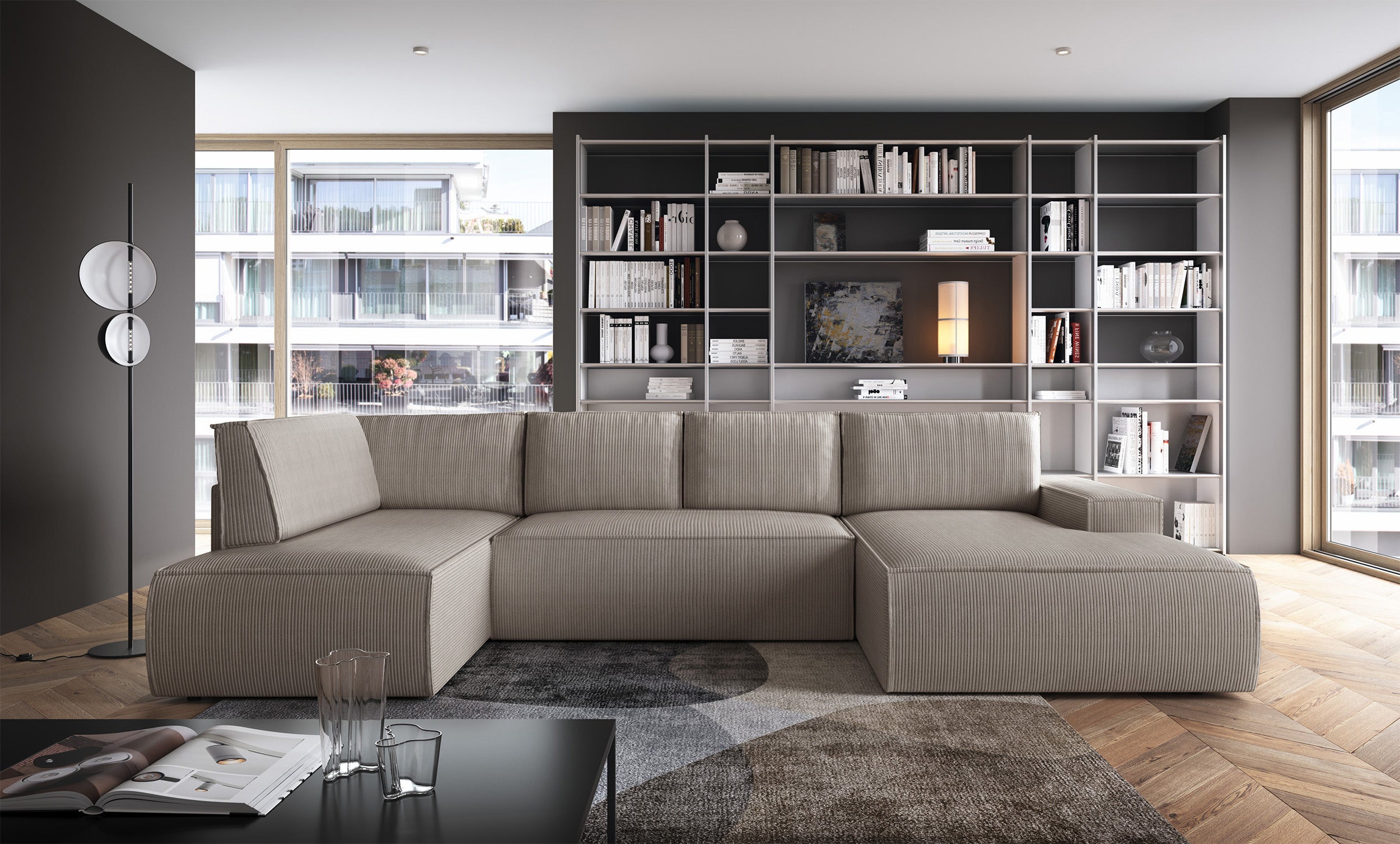 selsey-farese-new-ecksofa-u-f-rmig-mit-schlaffunktion-und-stauraum-beige-cord-re image 2