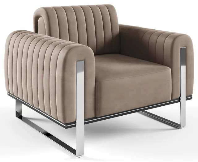 selsey-parissa-schalensitzstuhl-beige-samt-chromf-e image 1