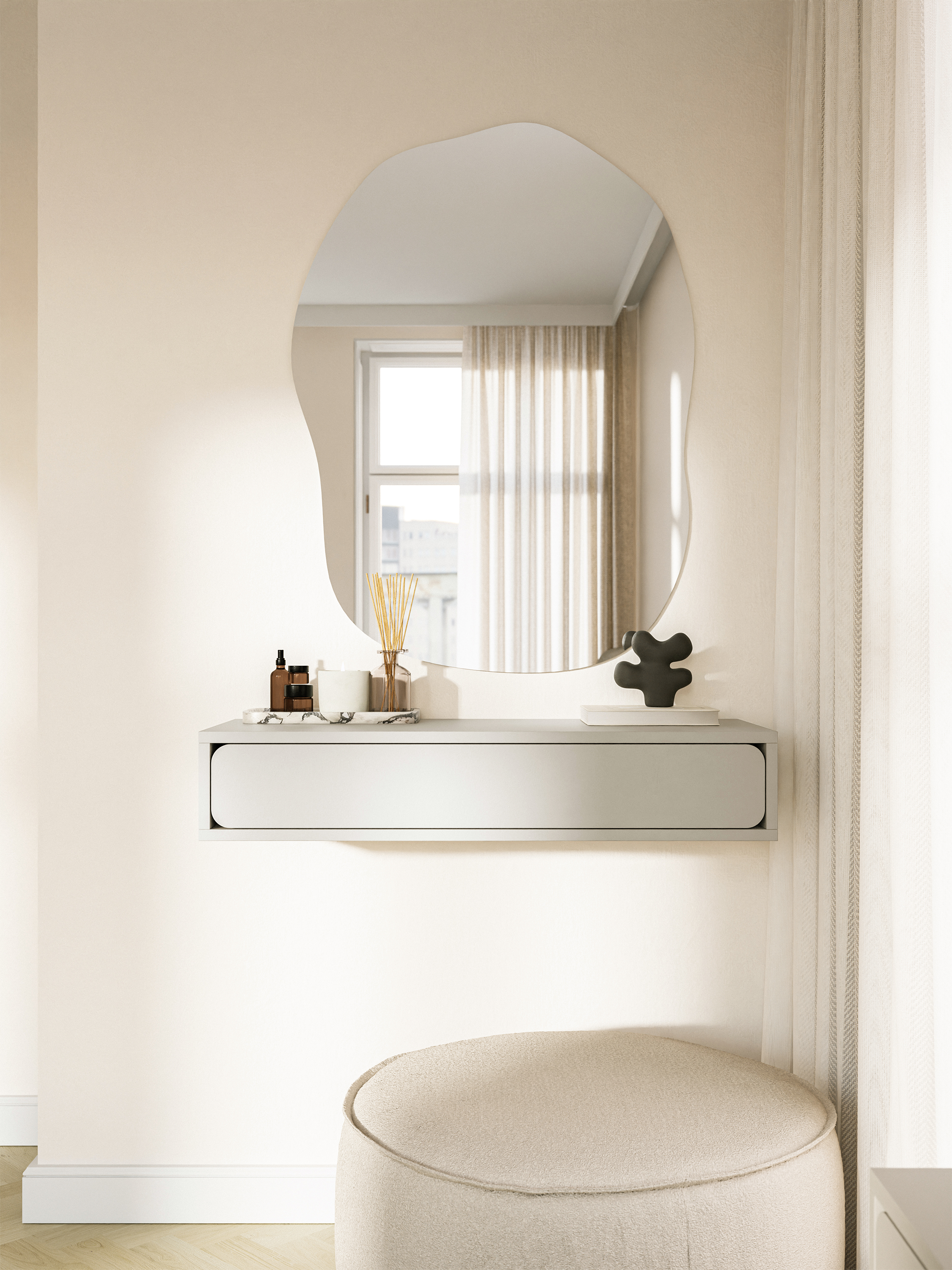 selsey-wuwu-h-ngende-konsole-mit-schublade-90-cm-grau-beige image 2