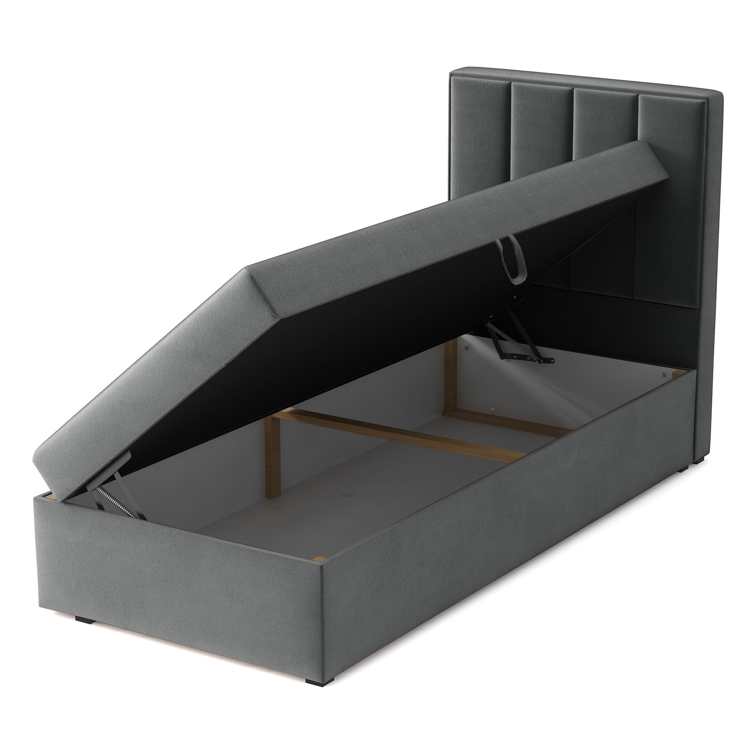 selsey-rinus-kontinentales-bett-90x200-cm-mit-stauraum-dunkelgrauer-velours-link image 3
