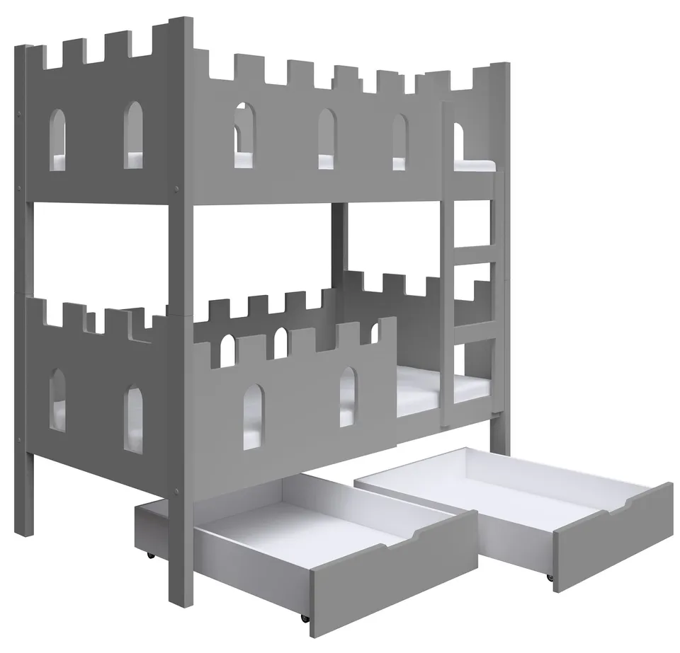 selsey-castelo-etagenbett-75x180-cm-mit-matratzen-und-schubladen-grau image 1