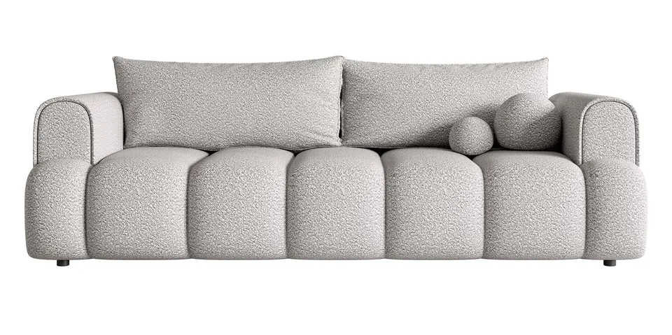 selsey-dandelino-dreisitziges-sofa-mit-schlaffunktion-hellgrau-boucl image 1