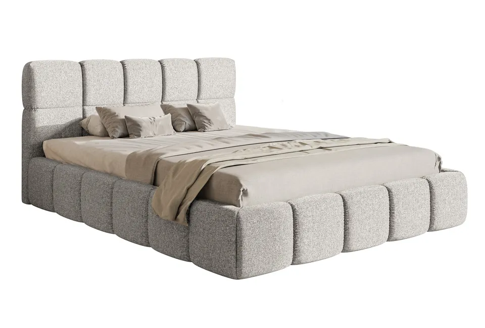 selsey-cloudy-gepolstertes-bett-200x200-cm-hellgrauer-chenille-mit-hydrophober-b image 1
