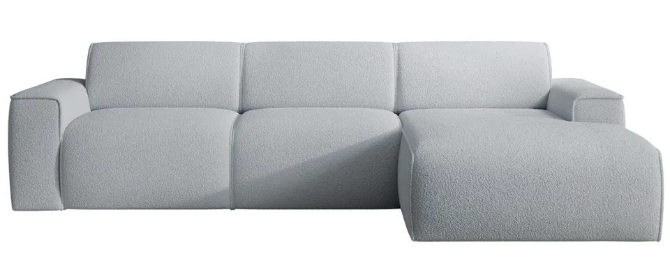 selsey-bouvi-ecksofa-l-form-rechtsseitig-hellgrauer-boucl-stoff image 1