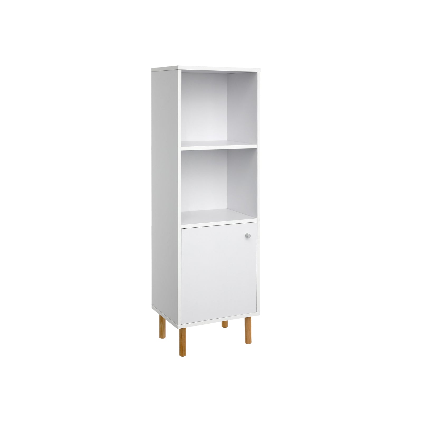 vasagle-b-cherschrank-wei-schmal-standregal-mit-t-r-3-ebenen-und-holzbeinen image 1