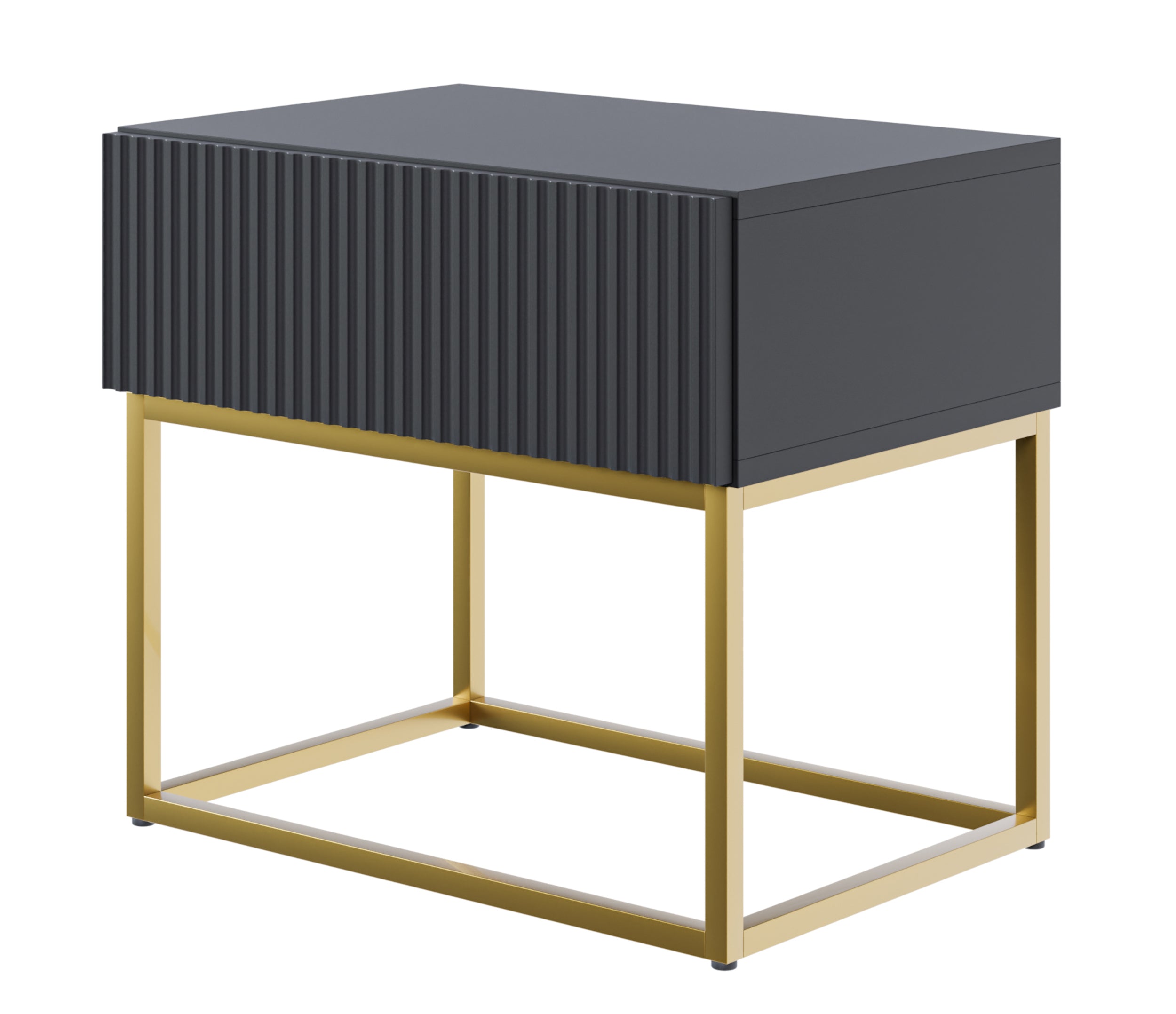 selsey-veldio-nachttisch-50-cm-mit-schublade-gefr-ste-front-schwarz-goldene-bein image 1