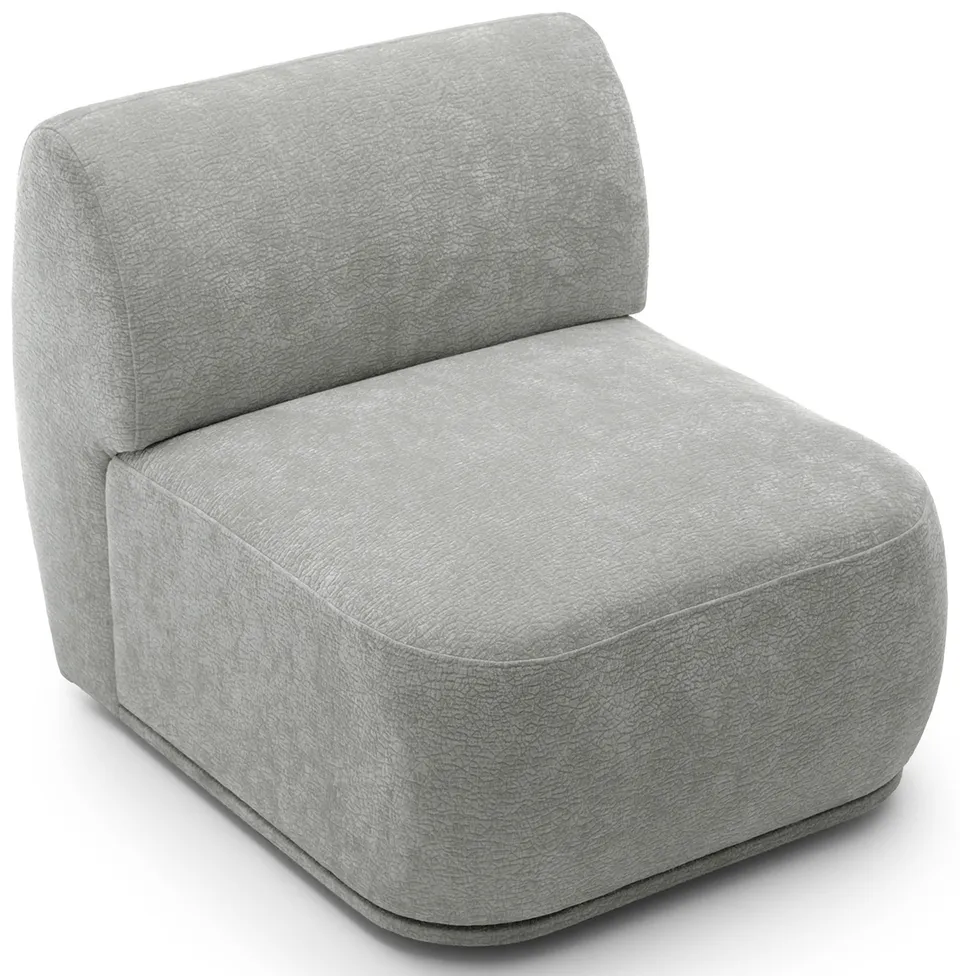 selsey-bommo-einzelnes-mittleres-modul-erweiterungsmodul-sessel-chenille-grau image 1