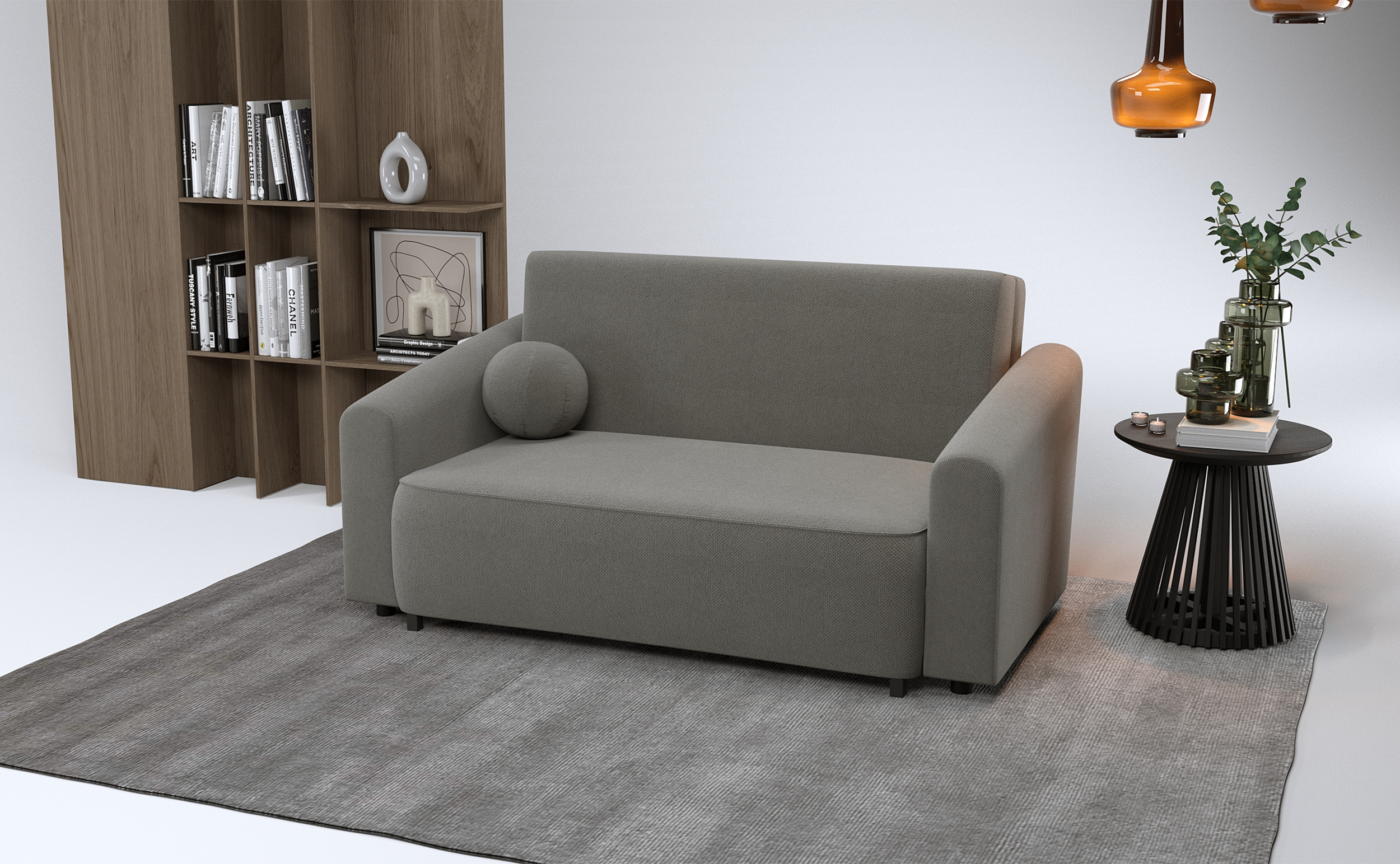selsey-stevio-zweisitziges-ausklappbares-sofa-170-cm-dunkelgrau-chenille-mit-sta image 2