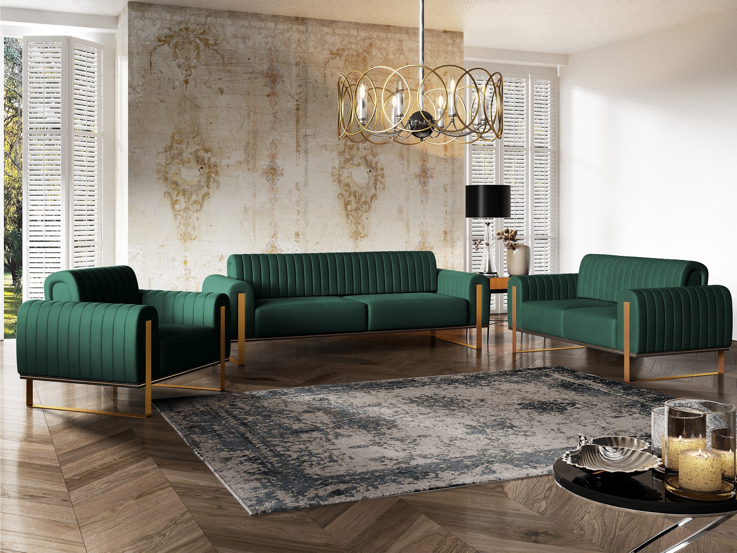selsey-parissa-zweisitzer-sofa-gr-n-samt image 3