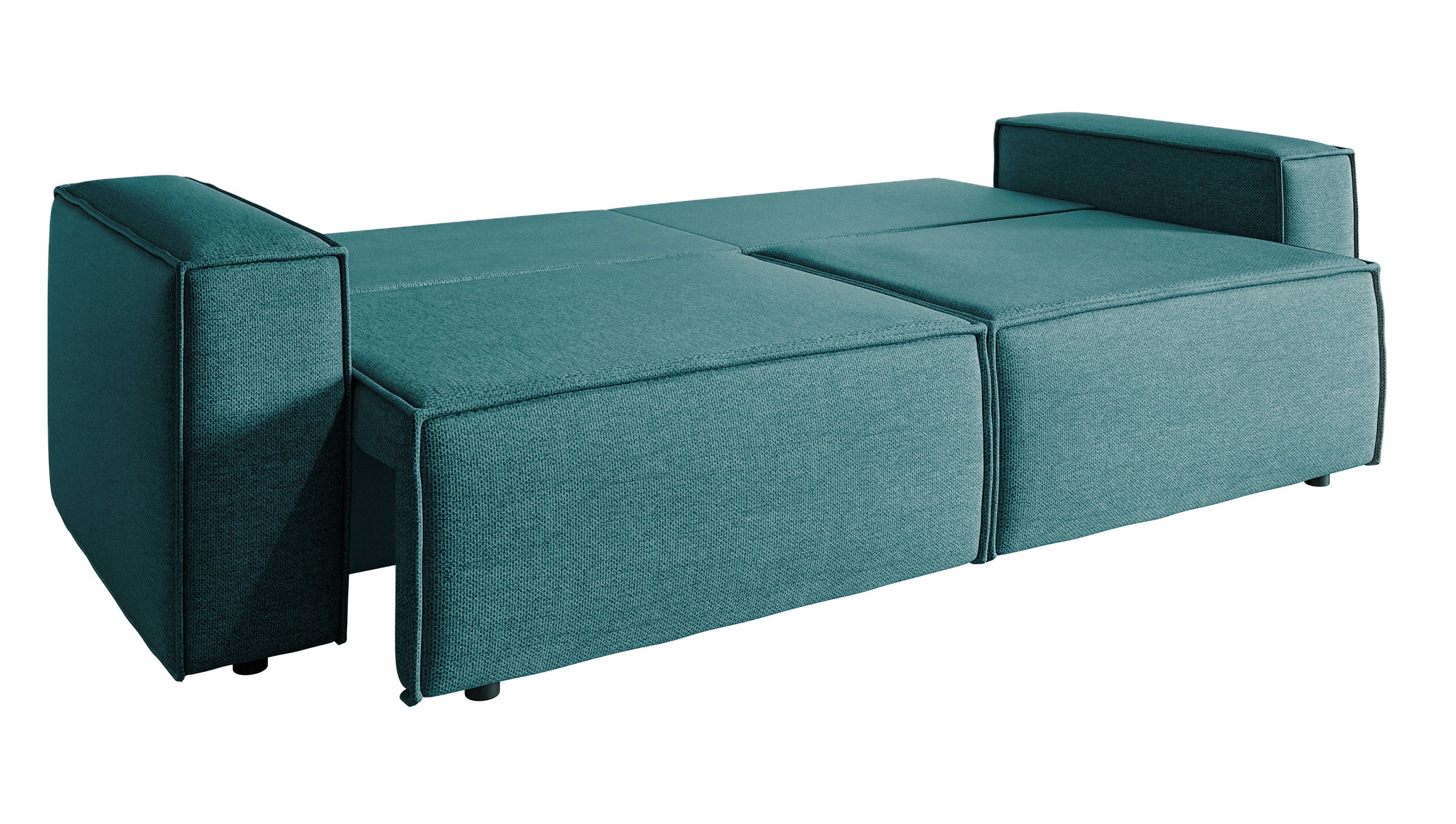selsey-copertino-dreisitziges-schlafsofa-marine-blattgeflecht-leicht-zu-reinigen image 5